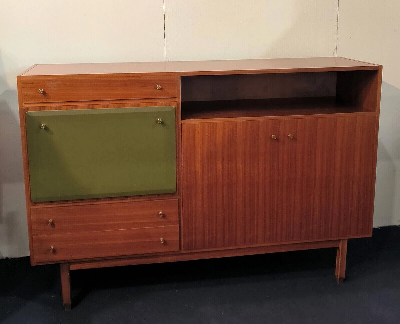 Sideboard with drawers and doors by George Coslin for 3V Arredamenti, 1960s 3