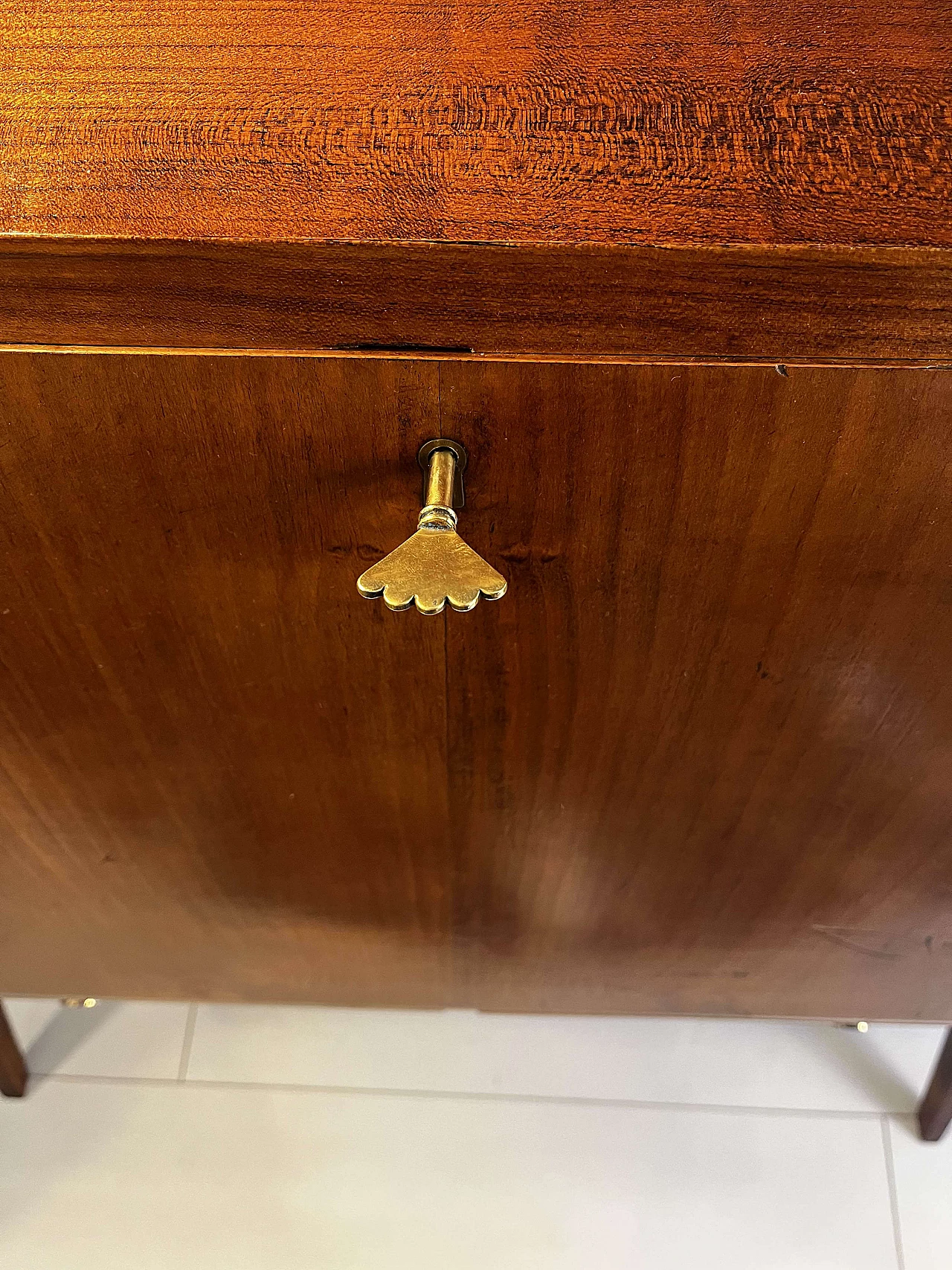 Wood and glass bar cabinet, 1960s 6