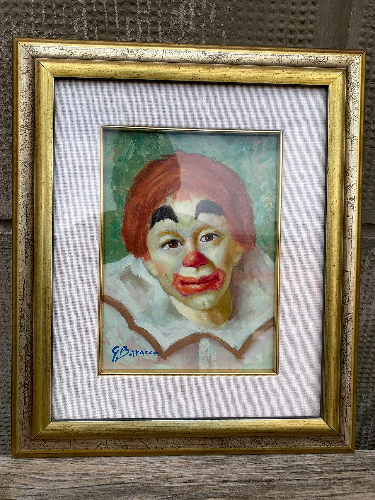 Giovanna Baracco, Clown, oil painting on canvas 6