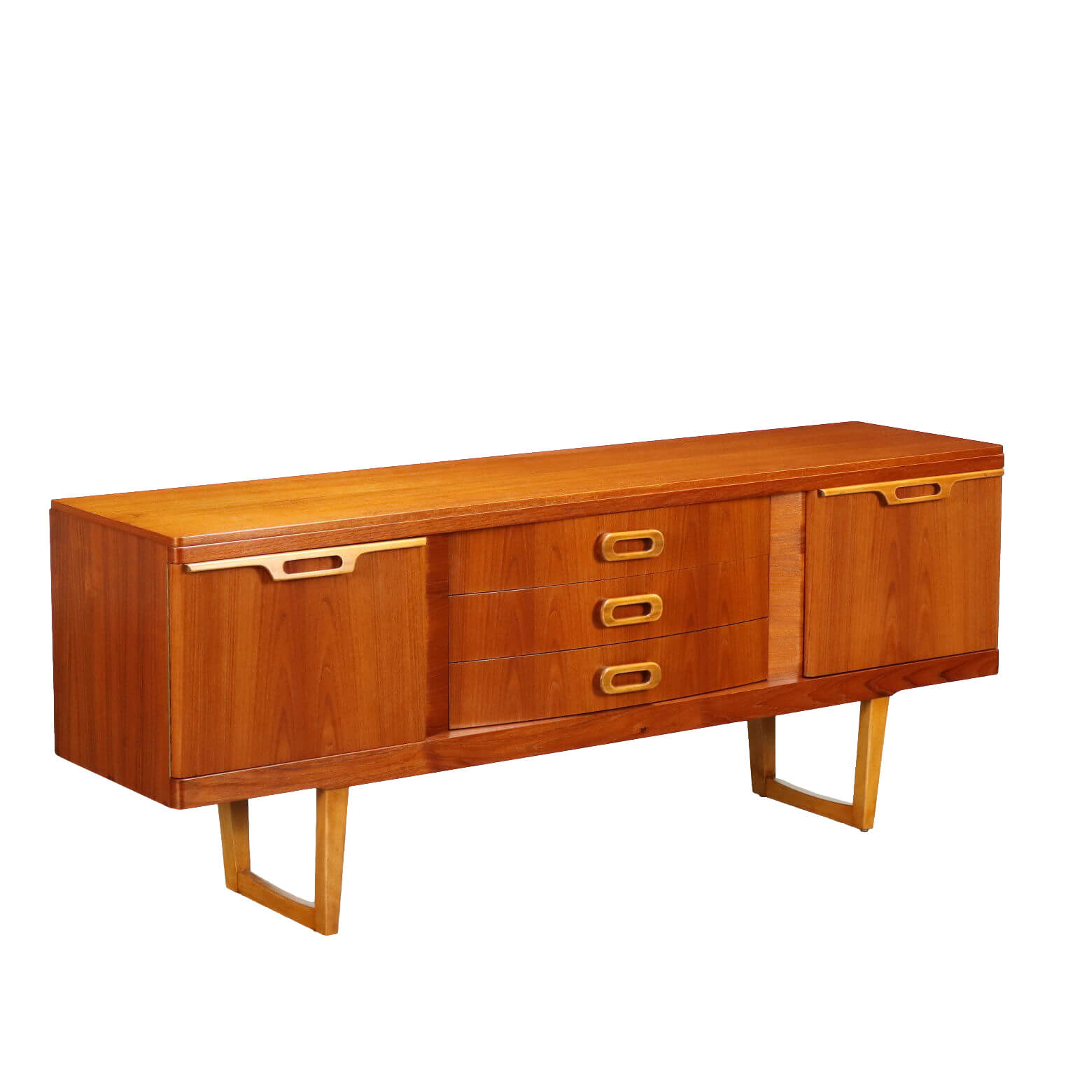 CREDENZA DESIGN MOBILE ANNI 70 SIDEBOARD VINTAGE LEGNO IMPIALLACCIATA  DISPENSA