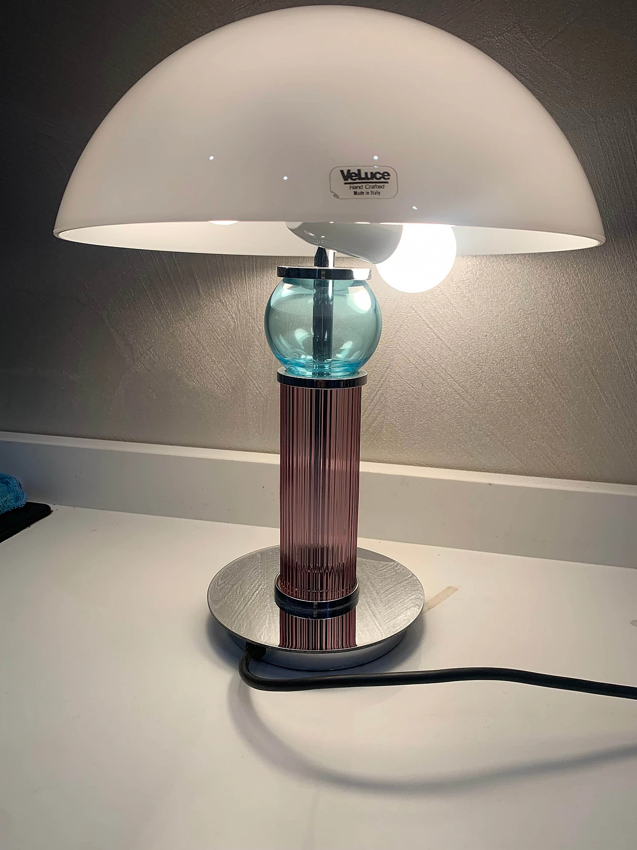 Murano glass table lamp by VeArt Veluce, 1980s 2