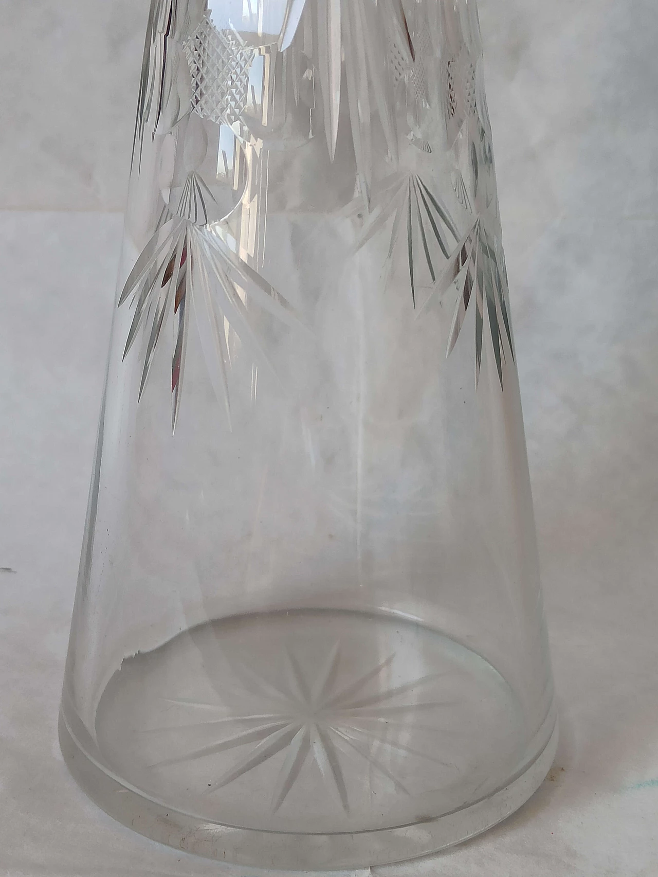 Baccarat crystal bottle with silver neck, 1970s 3