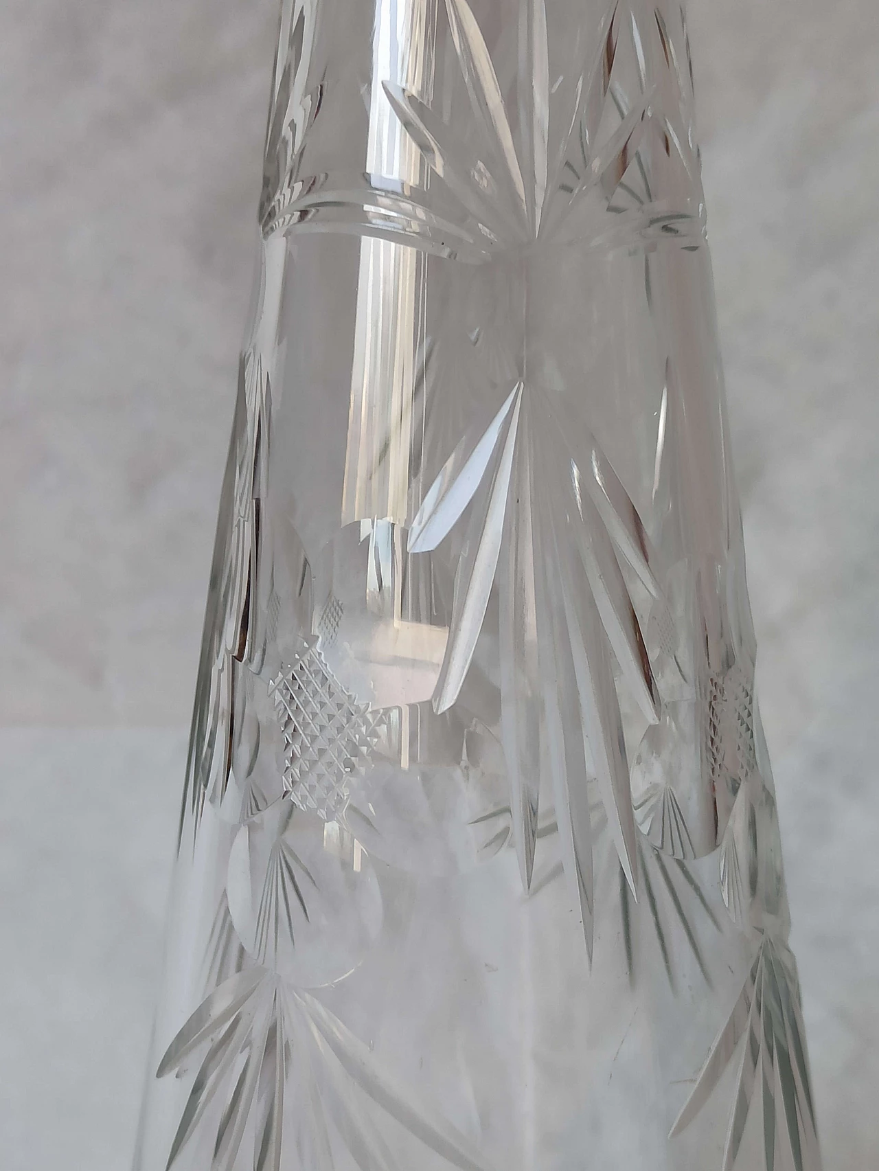 Baccarat crystal bottle with silver neck, 1970s 4