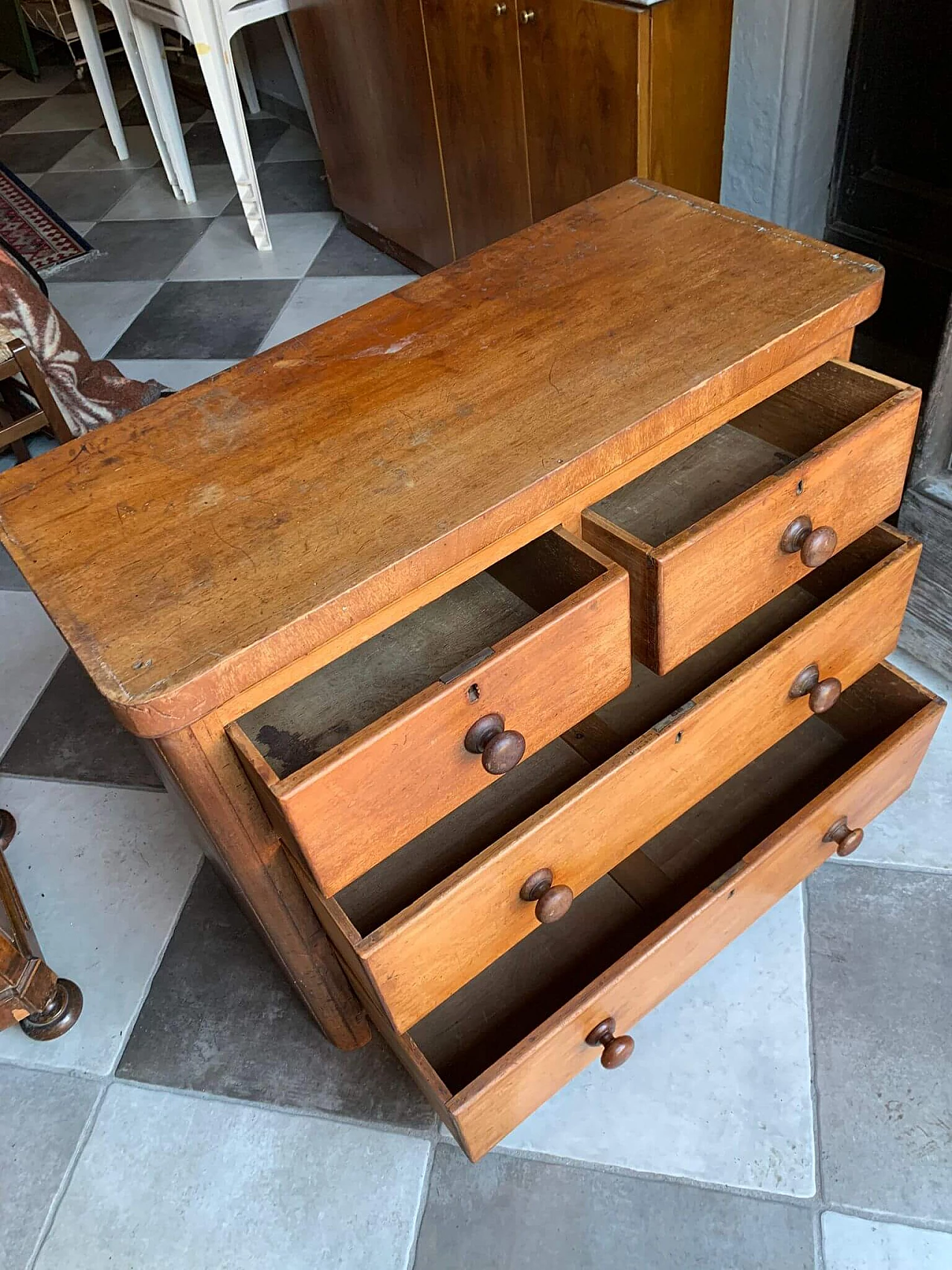 Wooden chest of drawers, 1960s 1