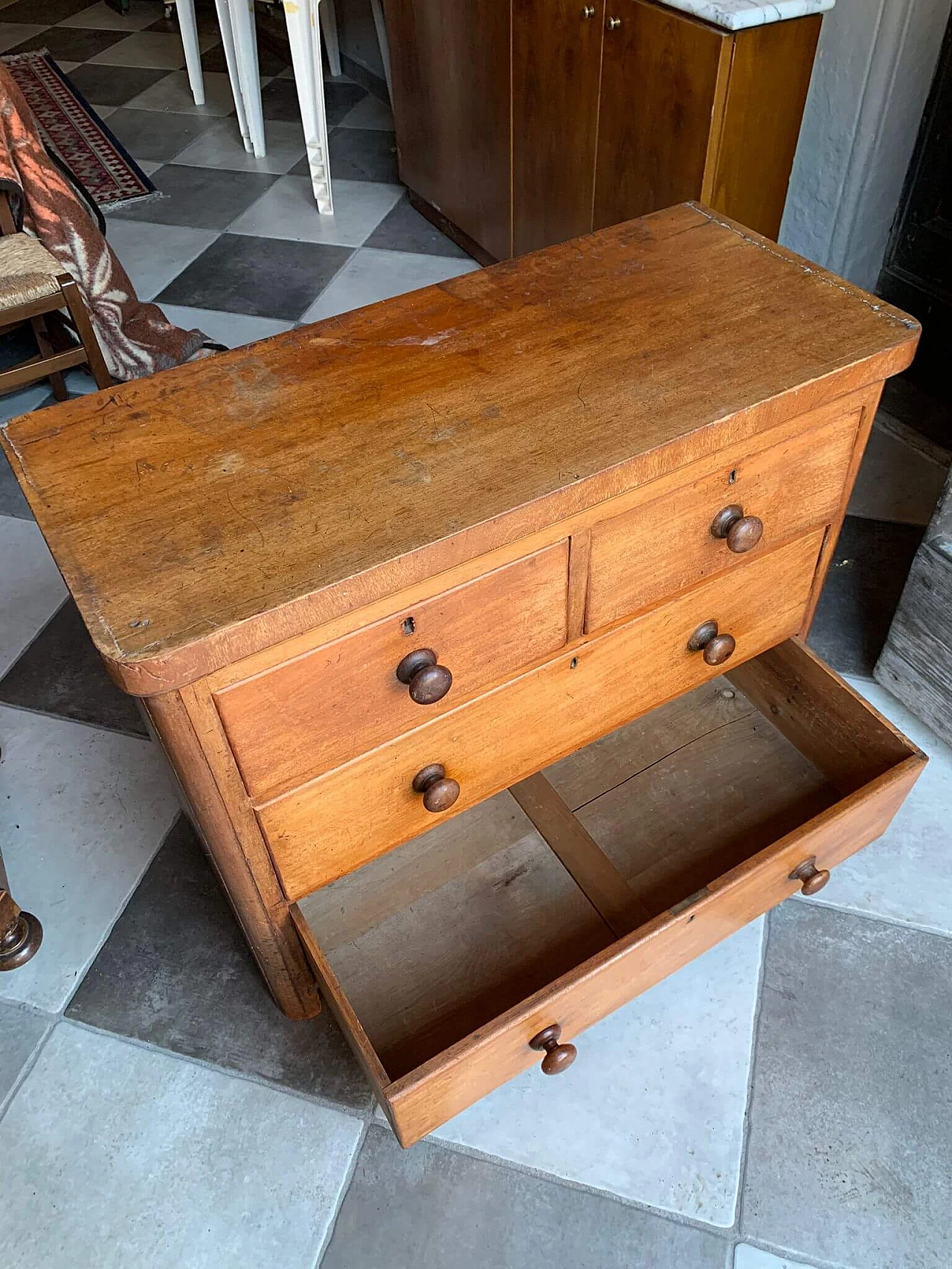 Wooden chest of drawers, 1960s 3