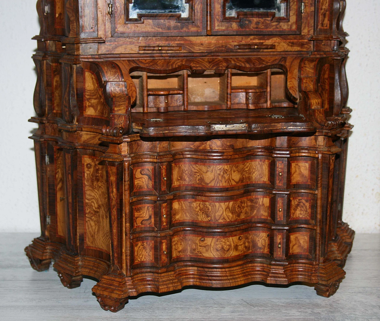 Modellino di trumeau stile Barocco Veneziano in legno 4