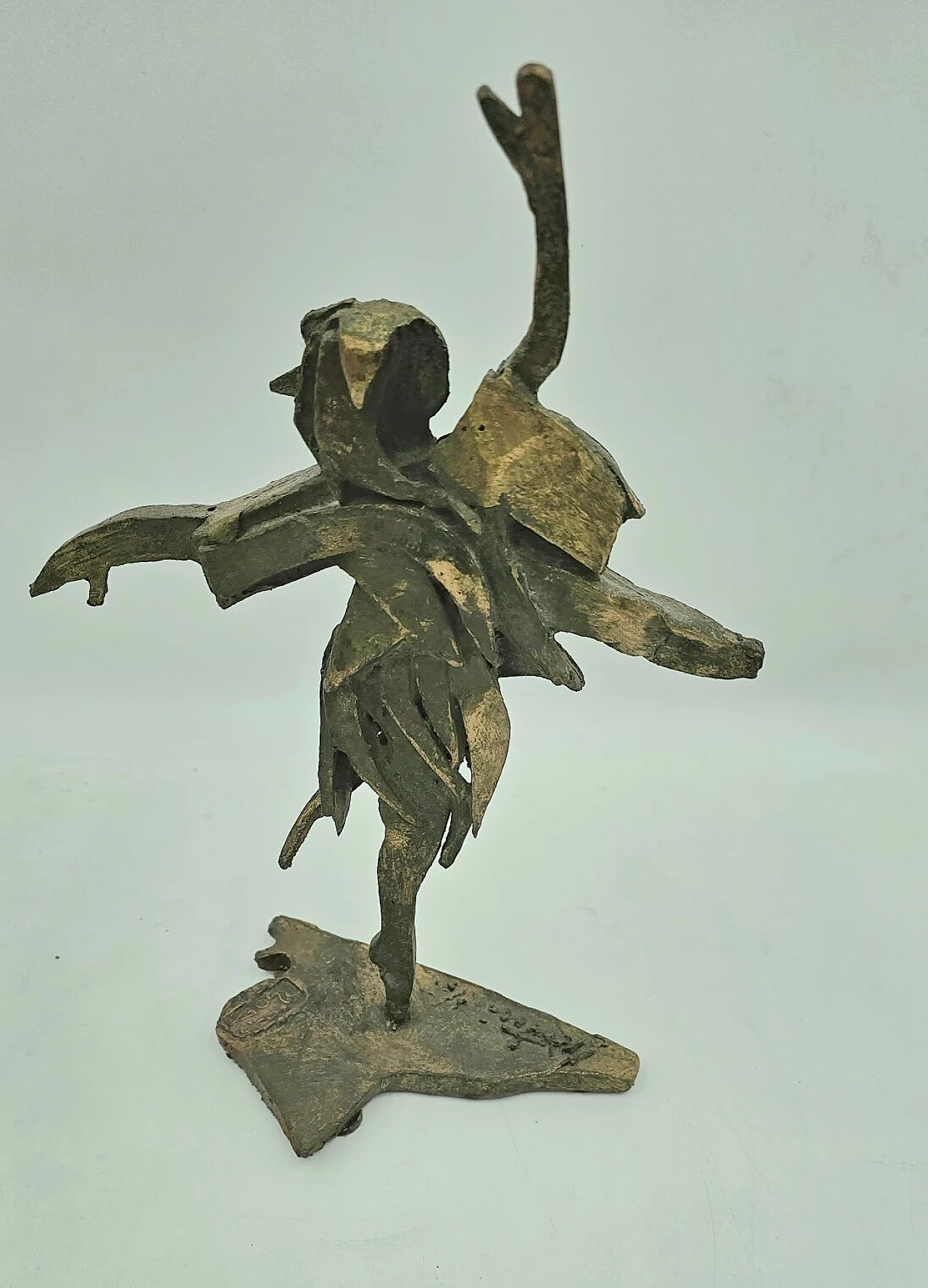 Scultura in lamina di bronzo di ballerina classica, anni '50 4