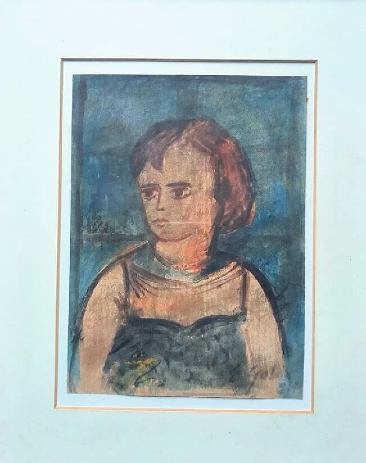 Emilio Gola, Study of a young girl, gouache on paper, 1914 7