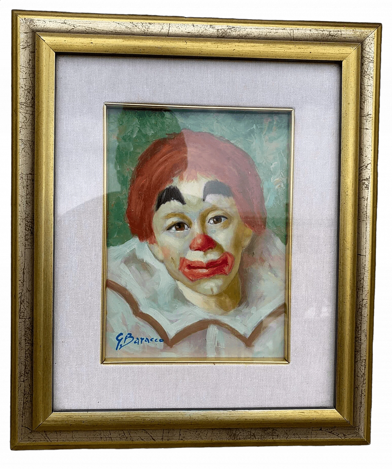 Giovanna Baracco, Clown, oil painting on canvas 7