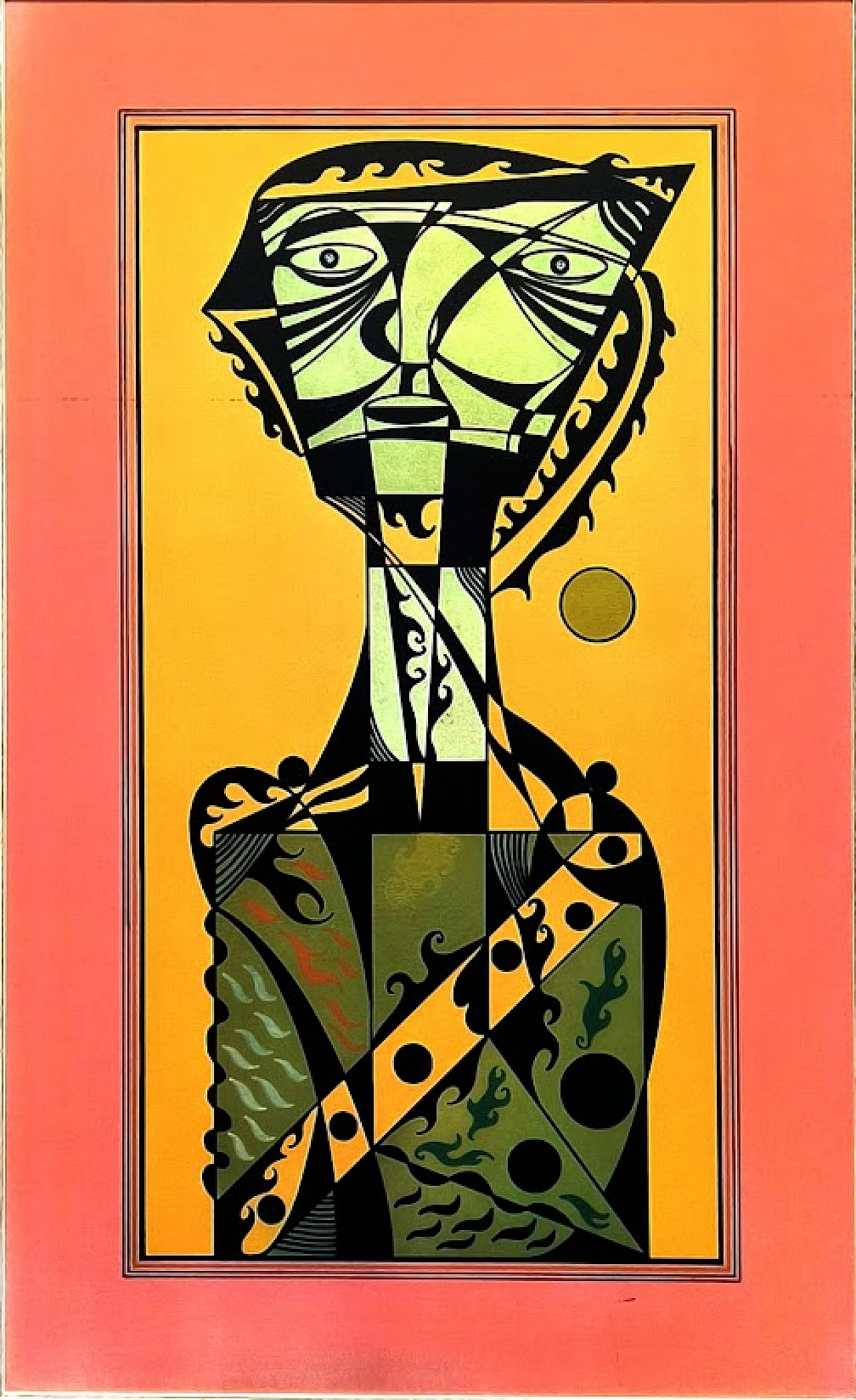 Alberto Verdianelli, Man in the Sun, oil on panel, 1968 2