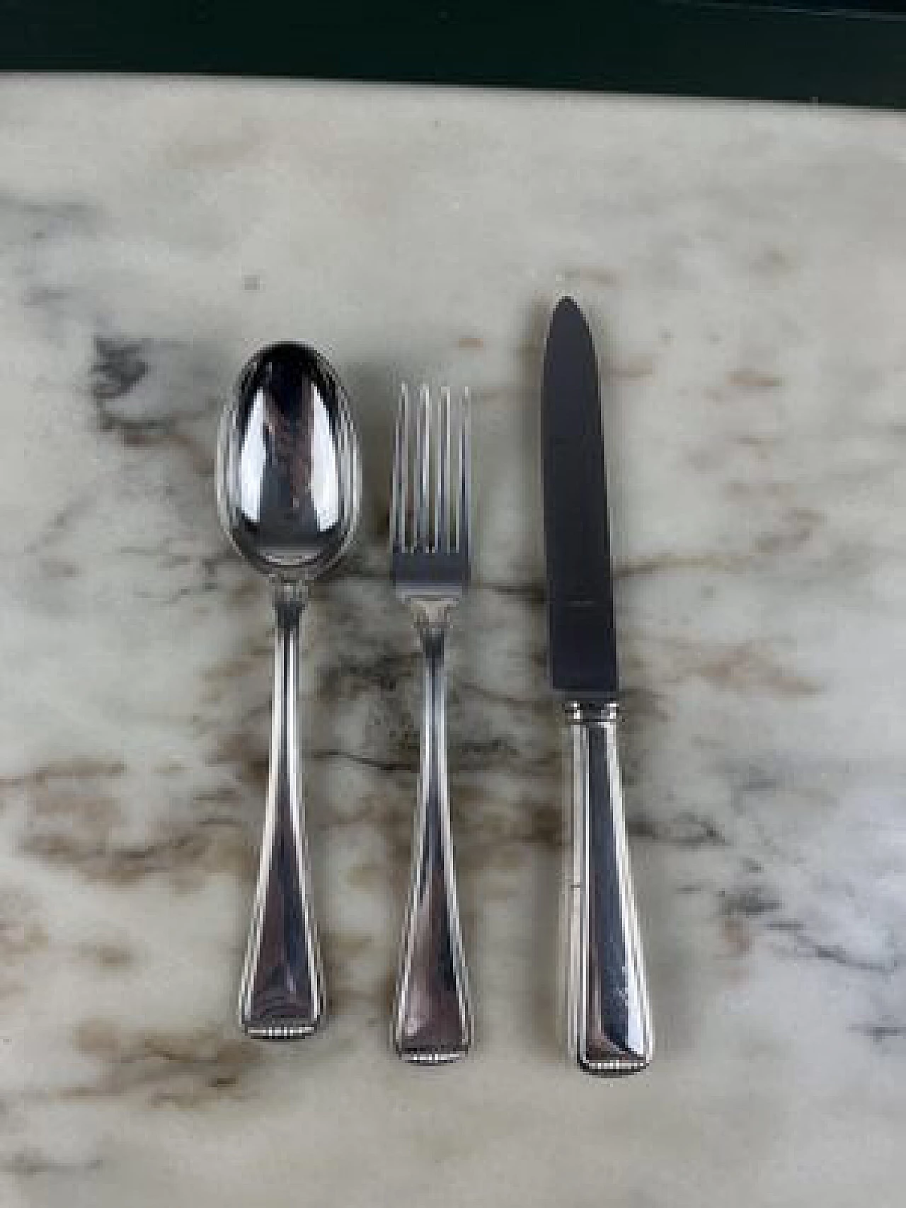 Cutlery service in 800 silver, 1980s 2