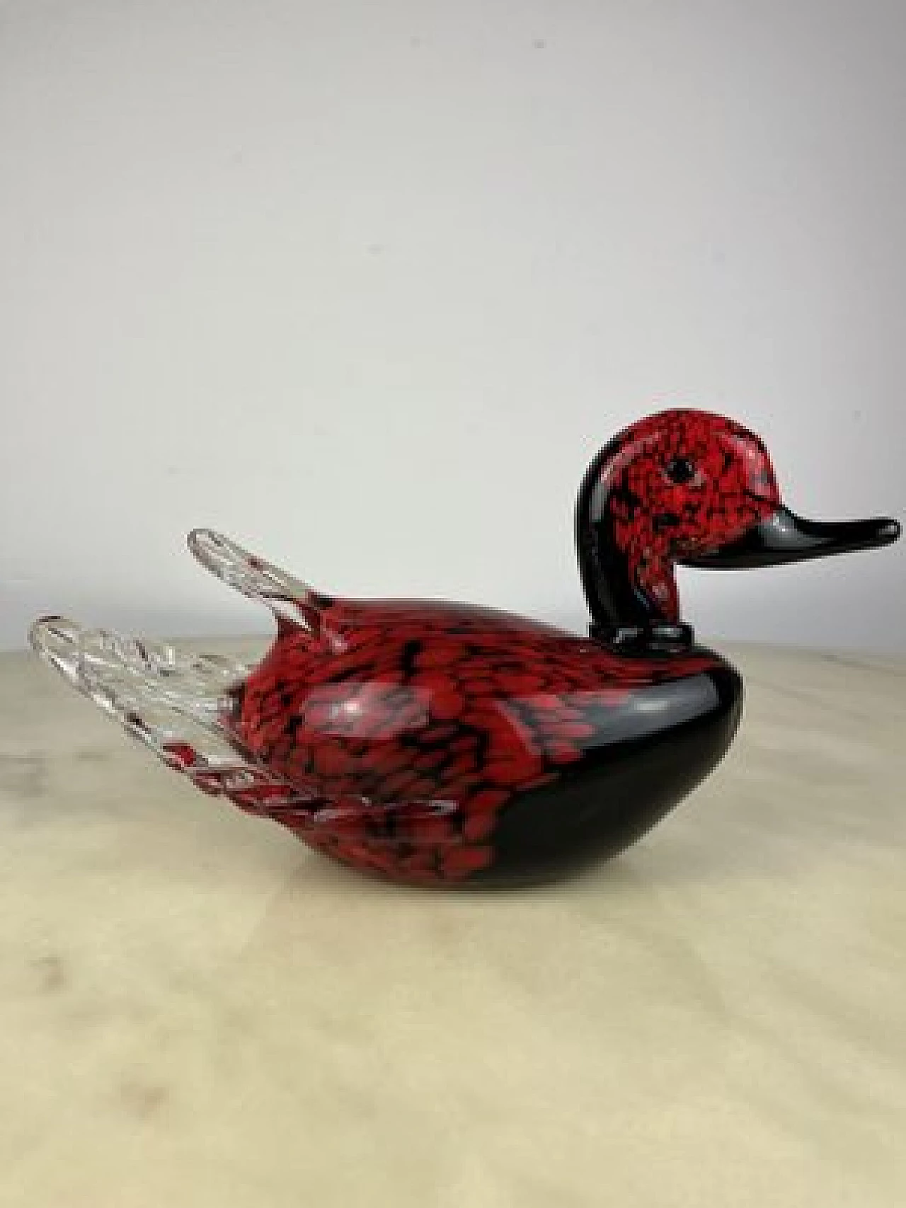 Murano glass goose, 1970s 1