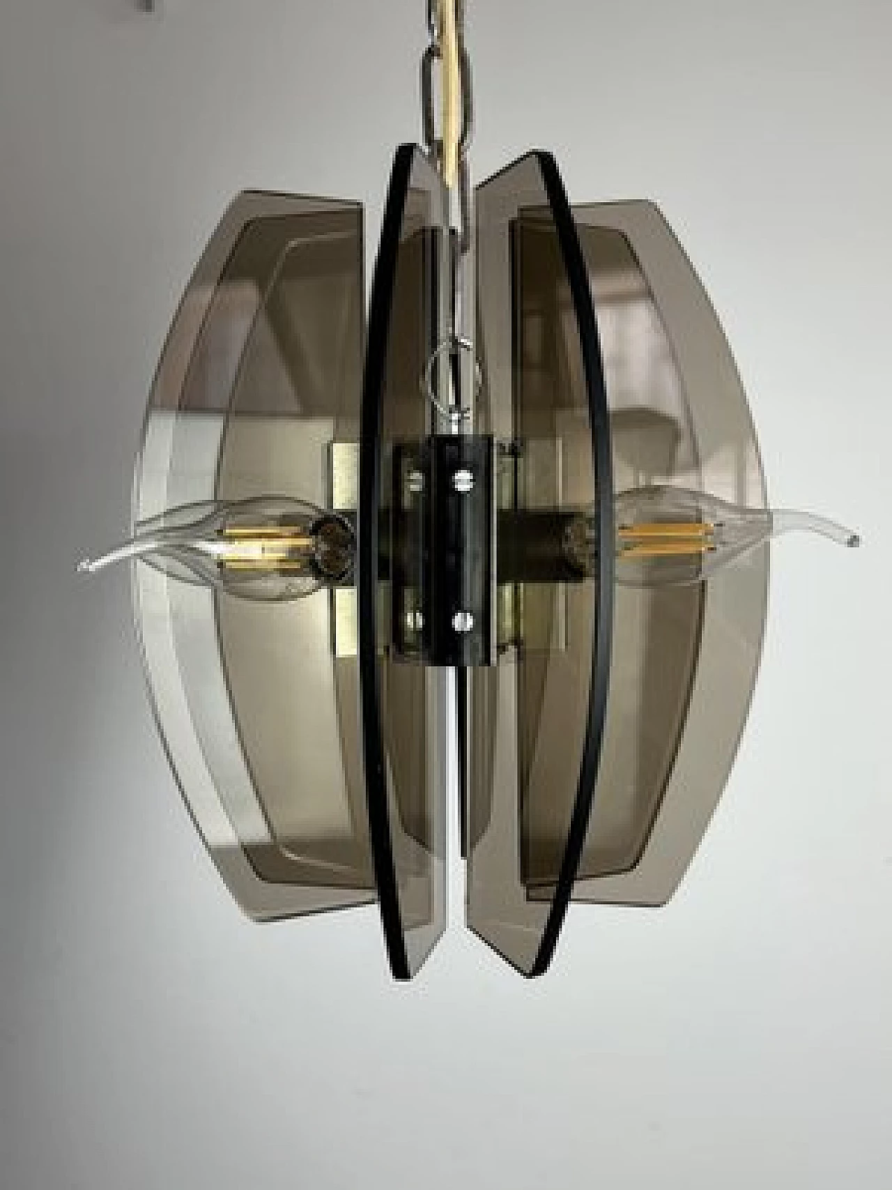 Murano glass pendant lamp by Veca, 1970s 5