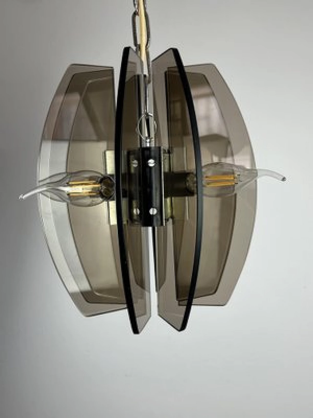 Murano glass pendant lamp by Veca, 1970s 7