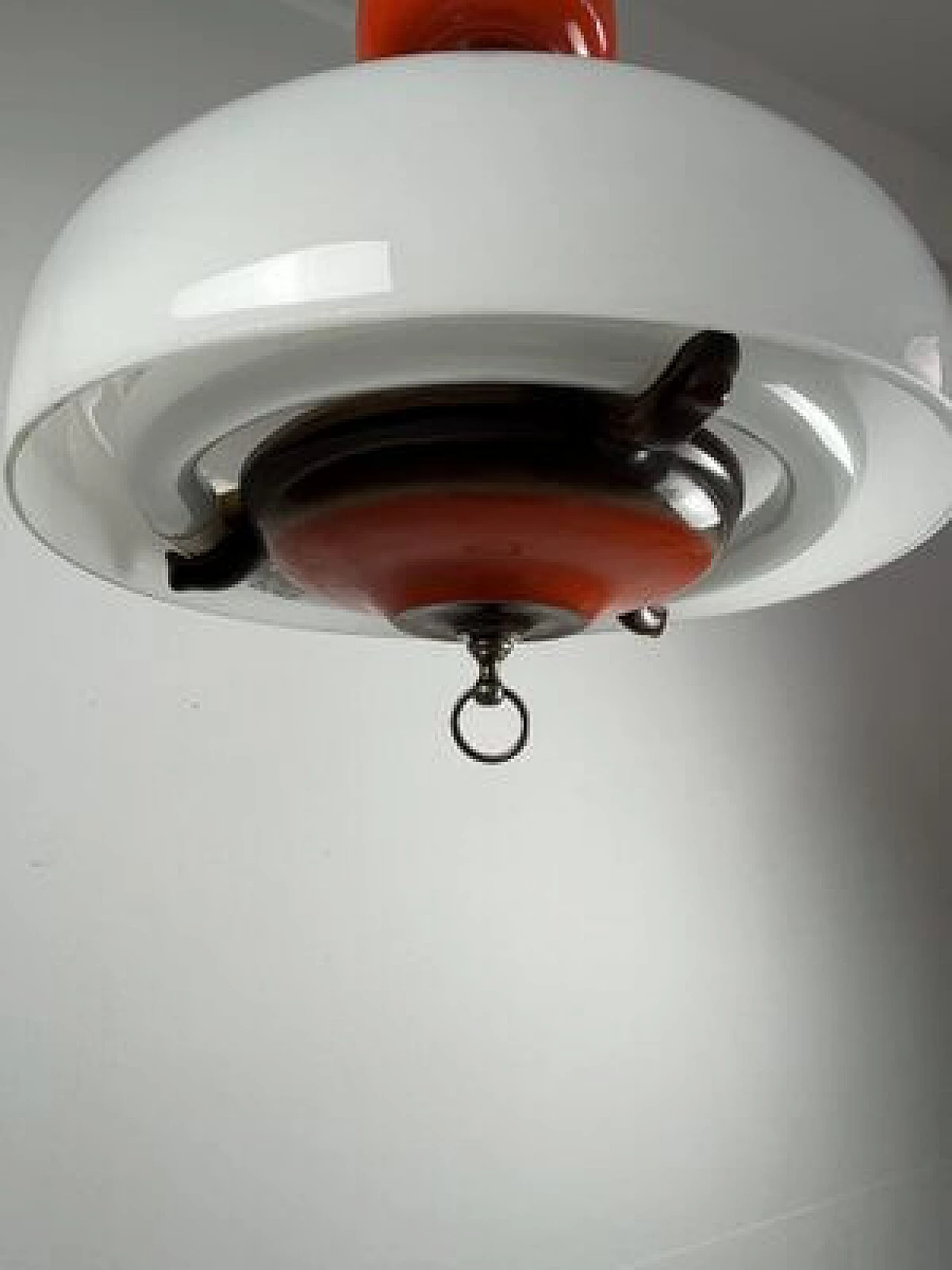 Extendable ceramic and glass pendant lamp, 1970s 9