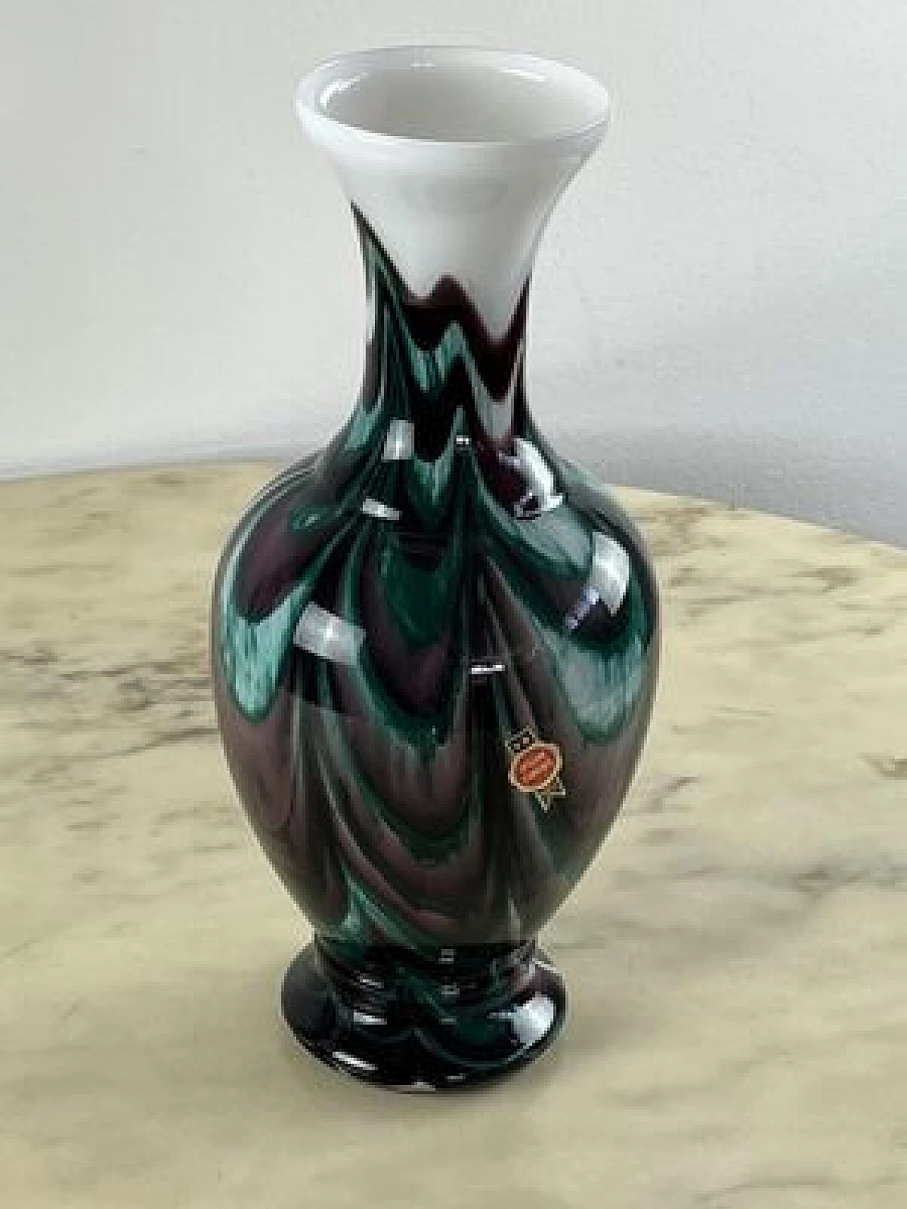 Opaline glass vase, 1970s 7