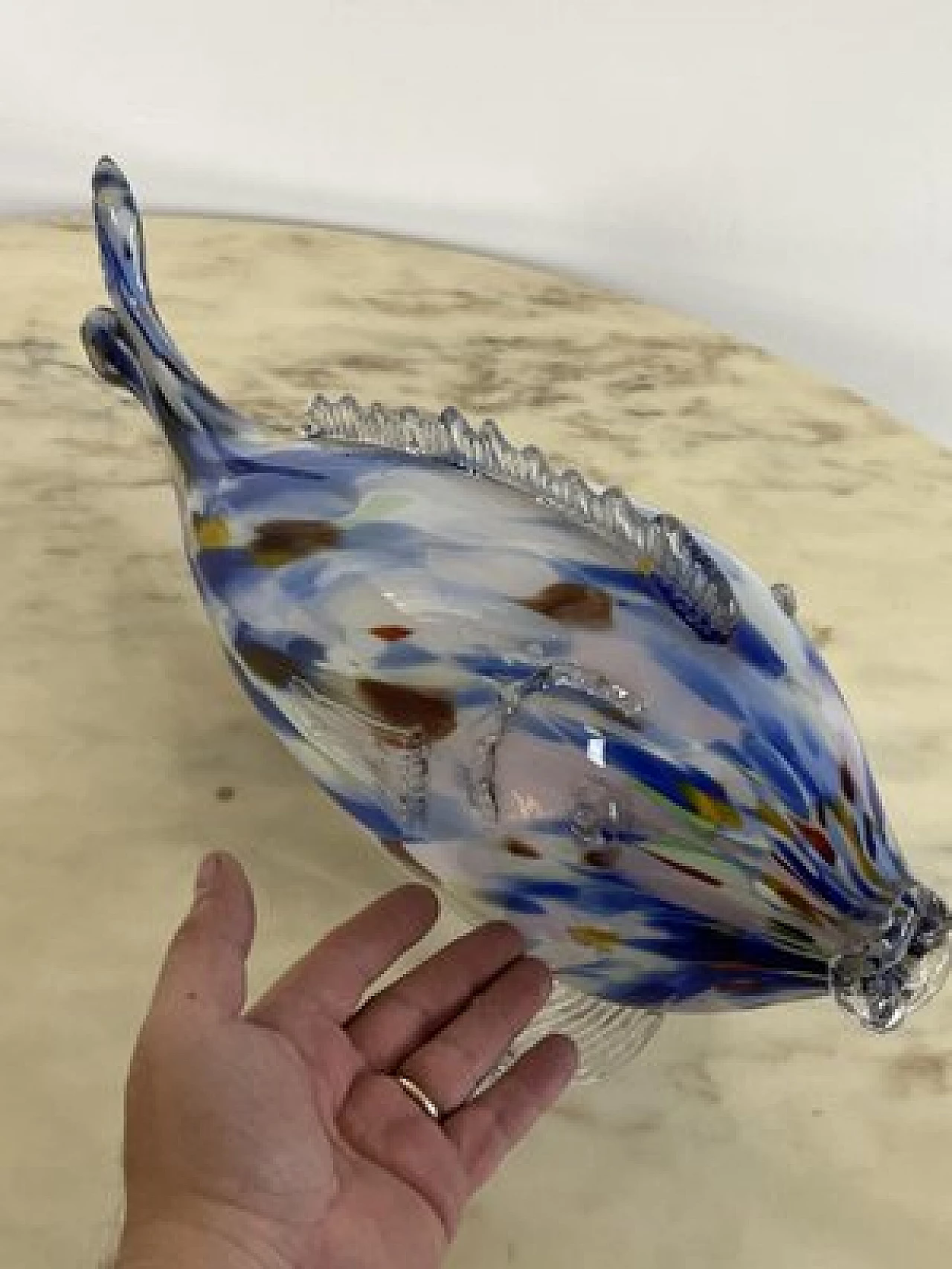 Murano glass fish figurine, 1970s 11