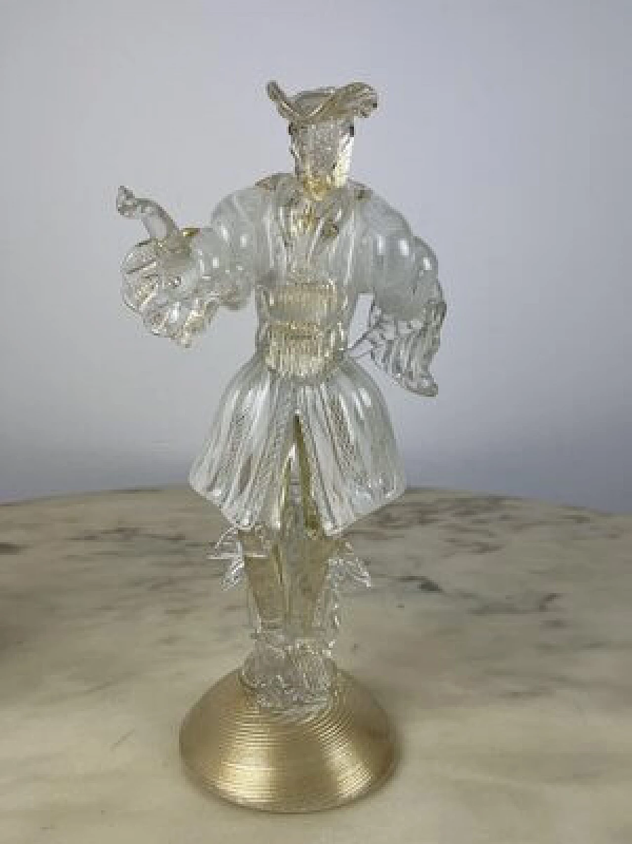 Coppia di statuine in vetro di Murano, anni '90 1