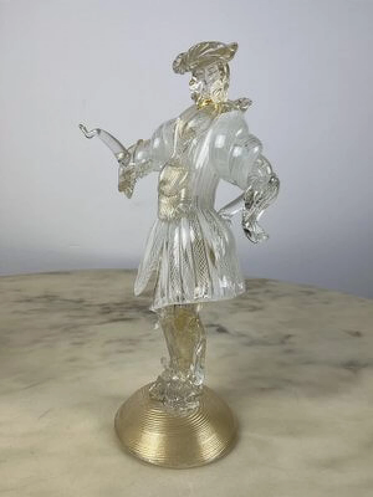 Coppia di statuine in vetro di Murano, anni '90 3