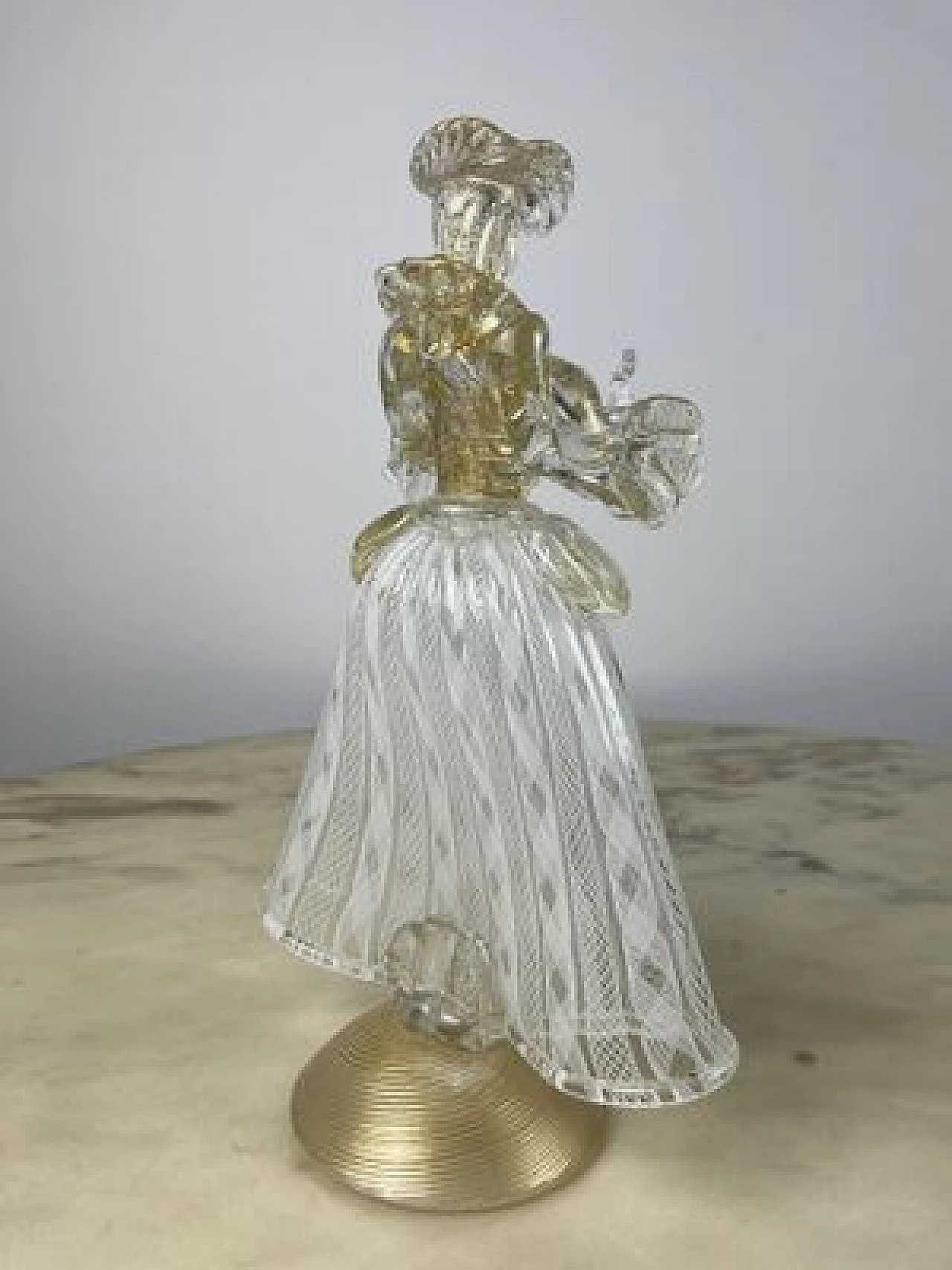 Coppia di statuine in vetro di Murano, anni '90 4