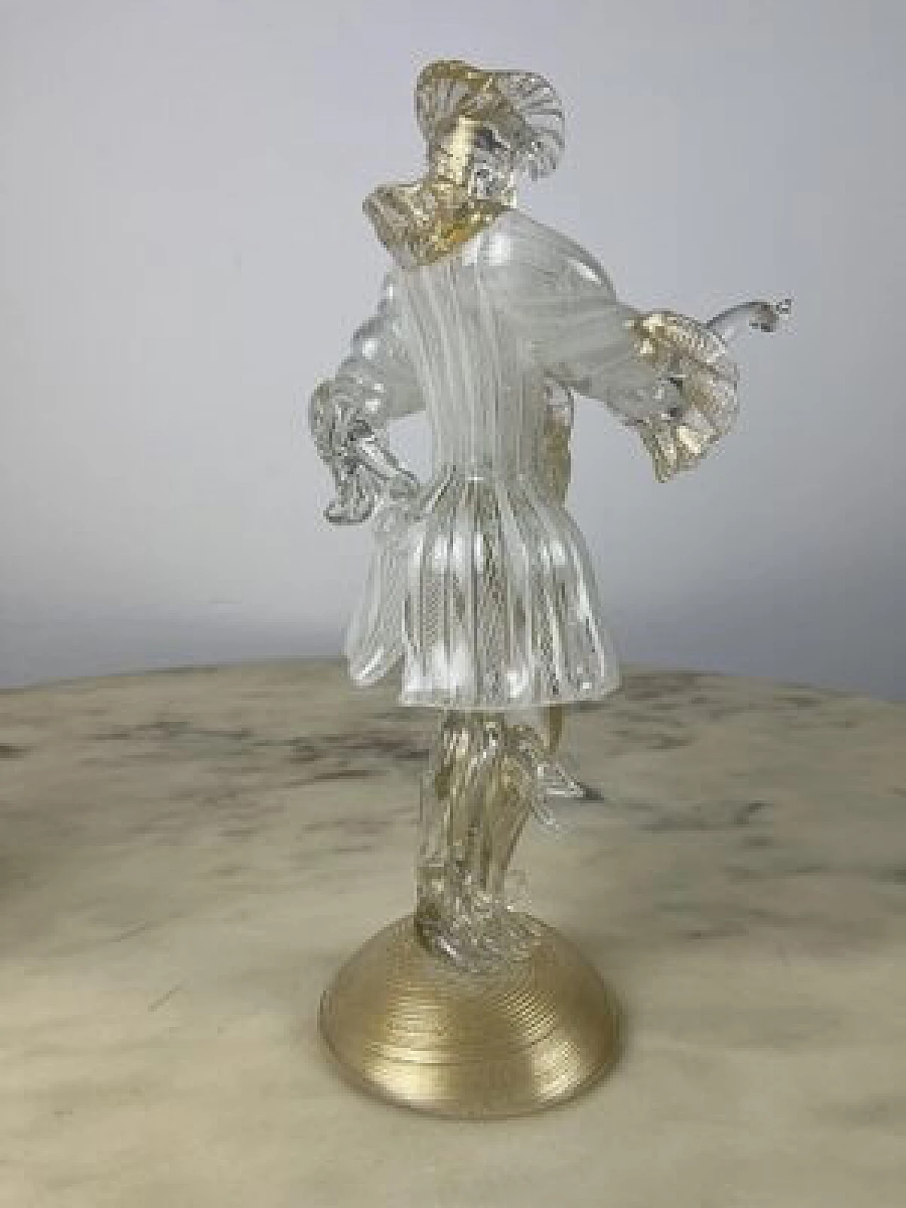 Coppia di statuine in vetro di Murano, anni '90 5