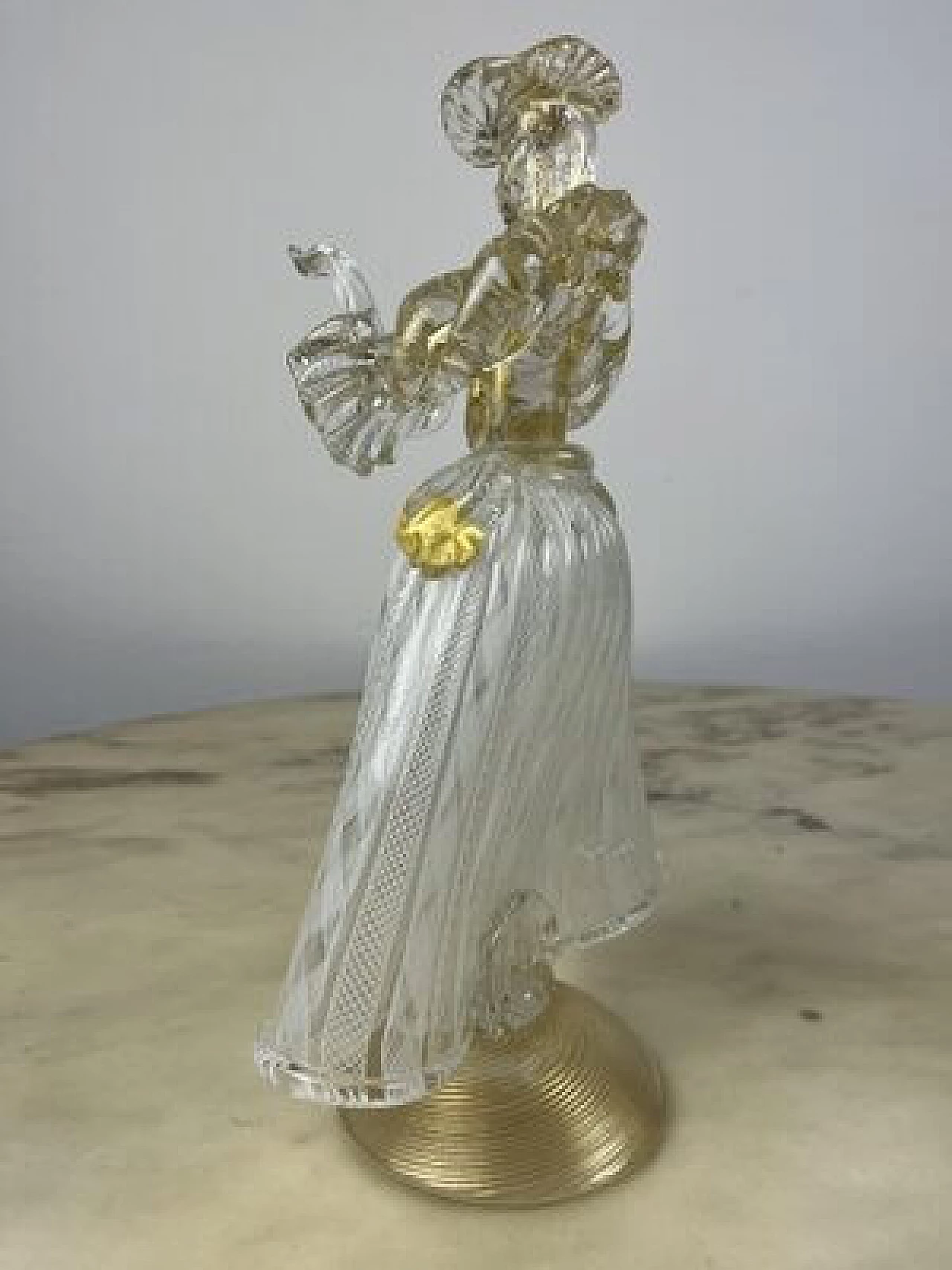 Coppia di statuine in vetro di Murano, anni '90 10