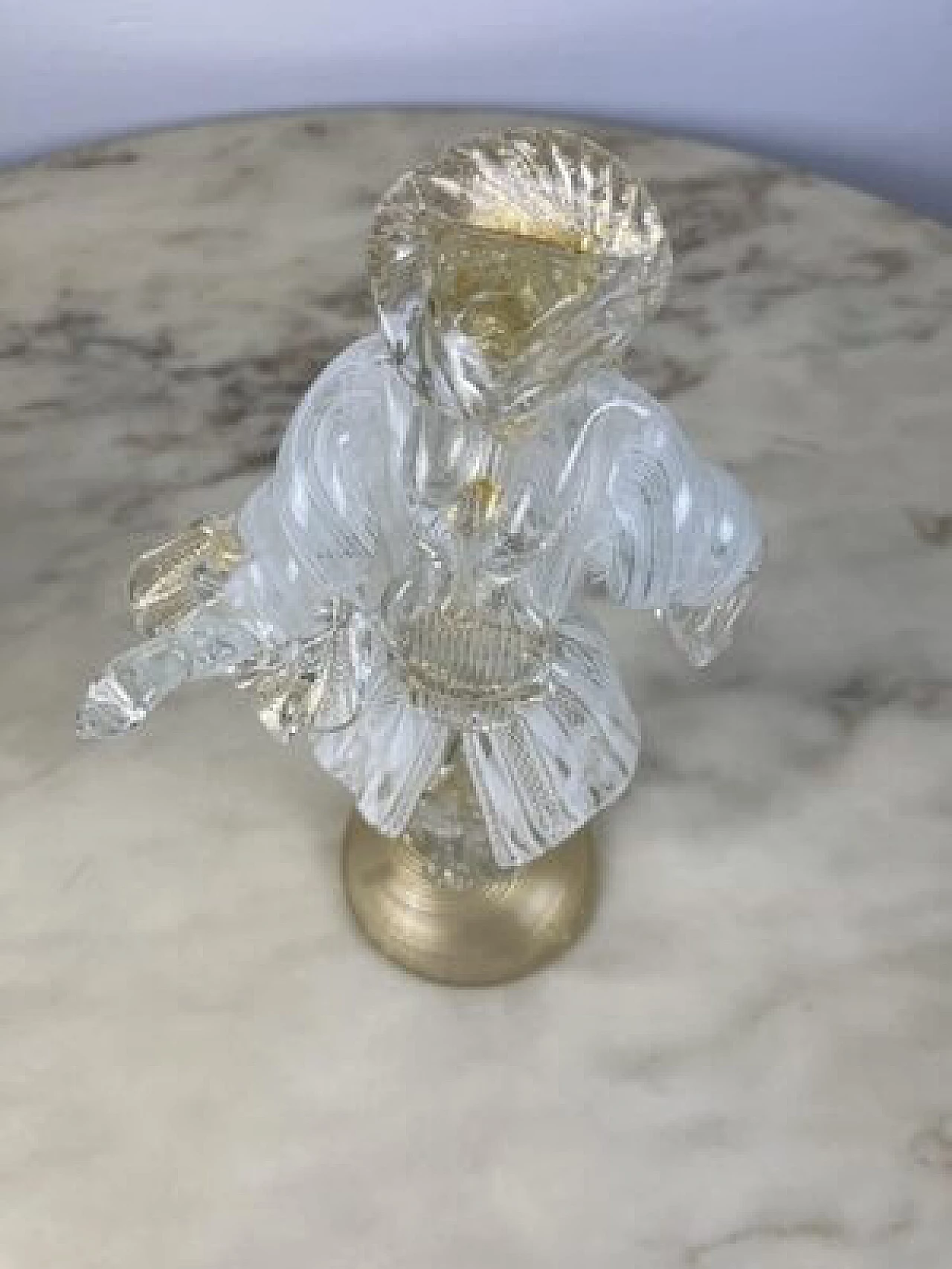 Coppia di statuine in vetro di Murano, anni '90 11