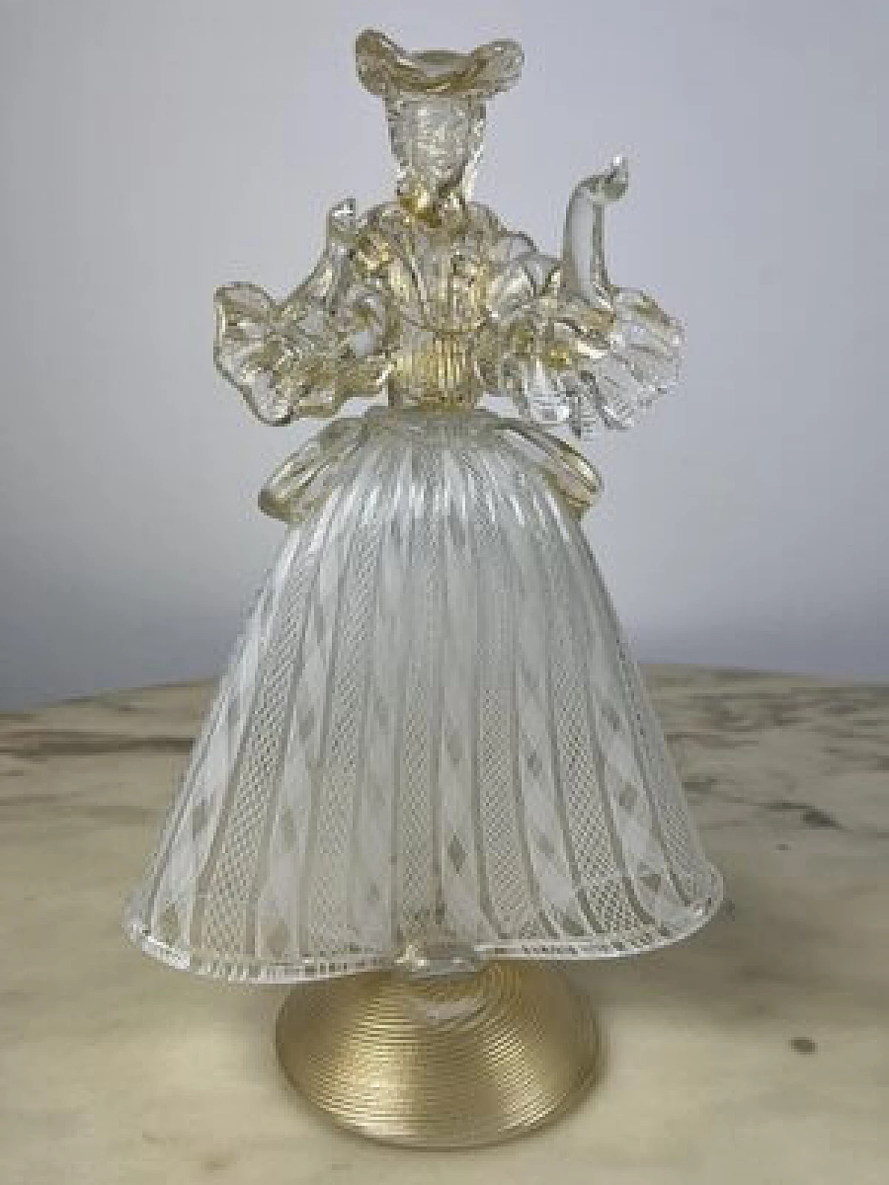 Coppia di statuine in vetro di Murano, anni '90 12