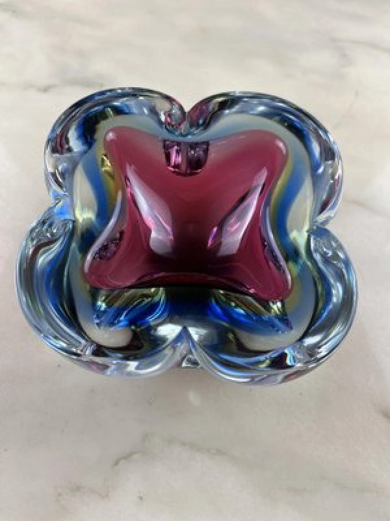 Submerged Murano glass ashtray, 1975 1