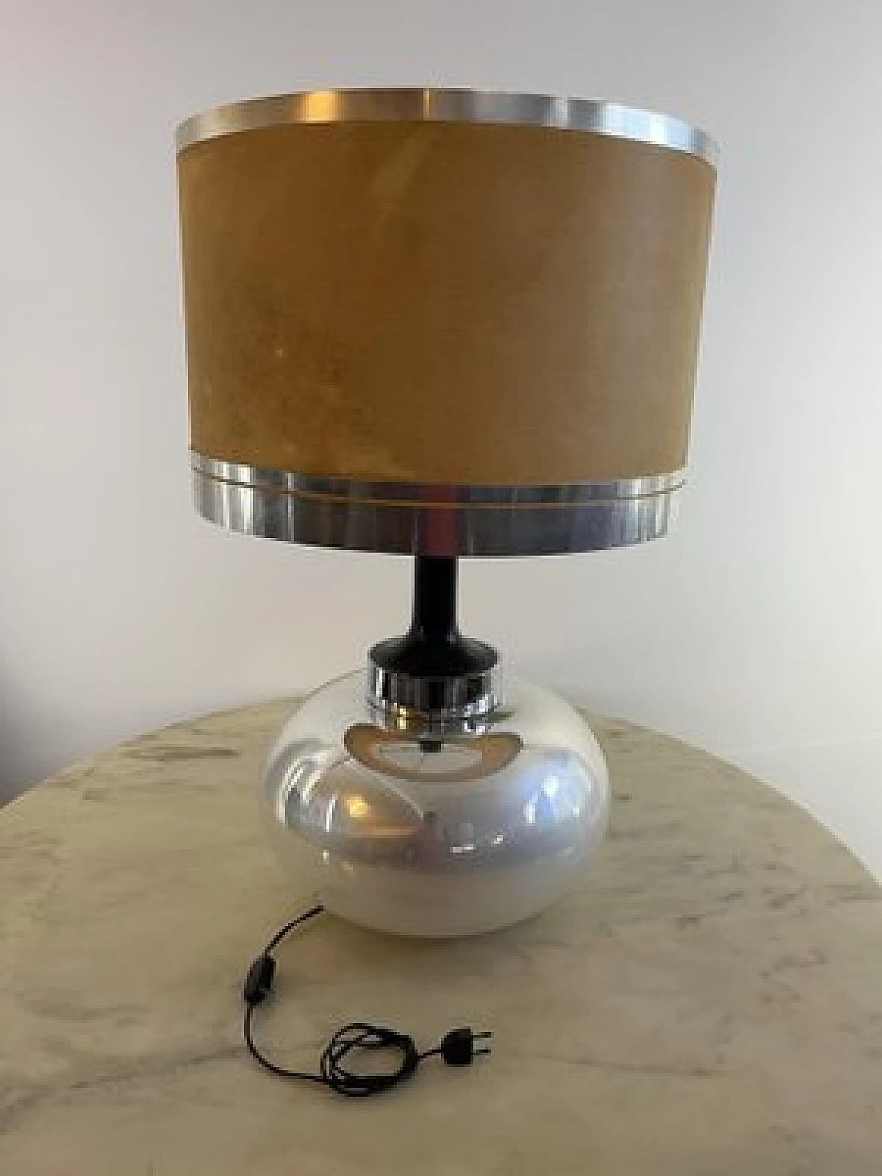 Table lamp with opalescent glass base, 1970s 9