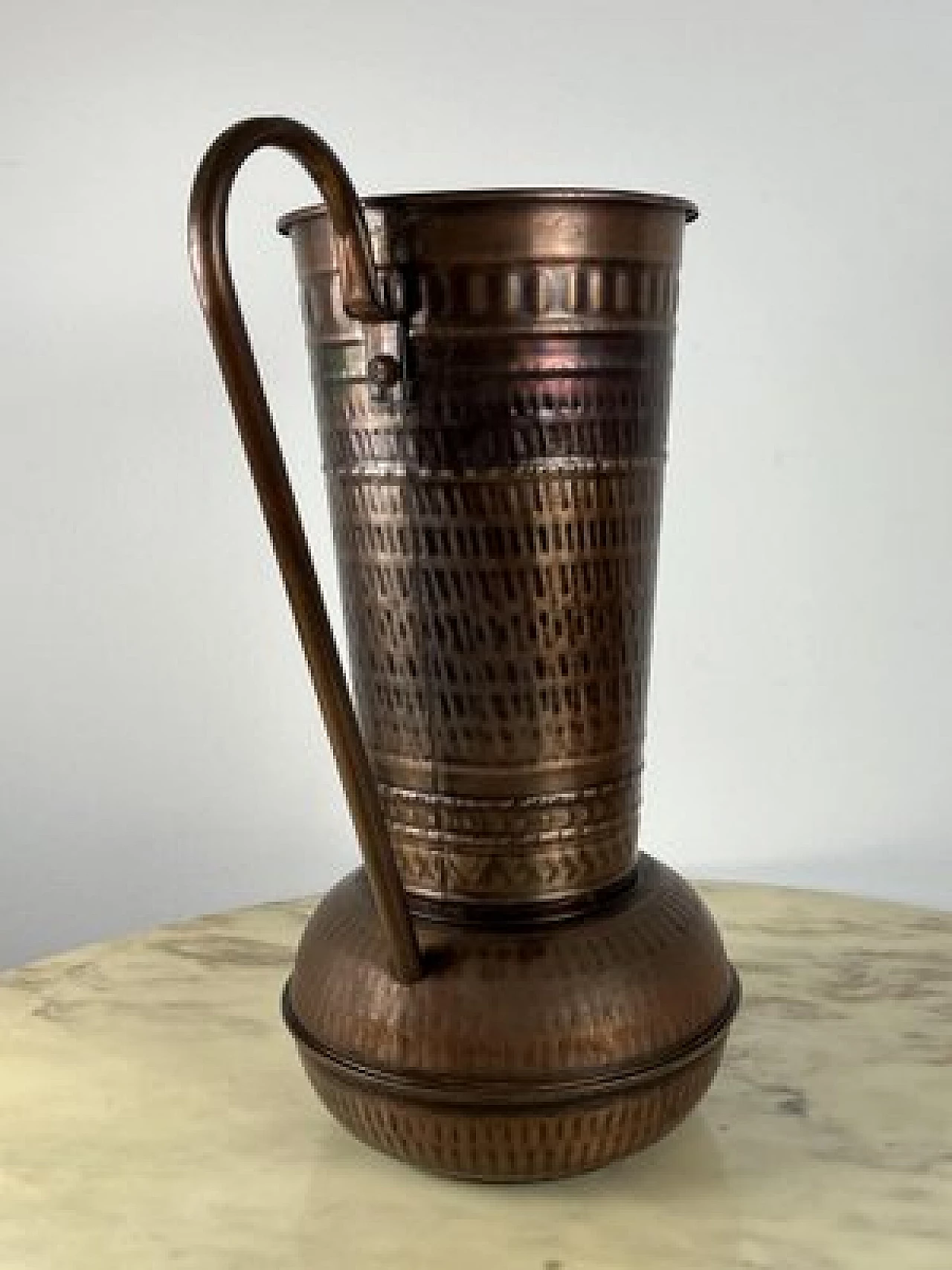 Copper umbrella stand, 1970s 6