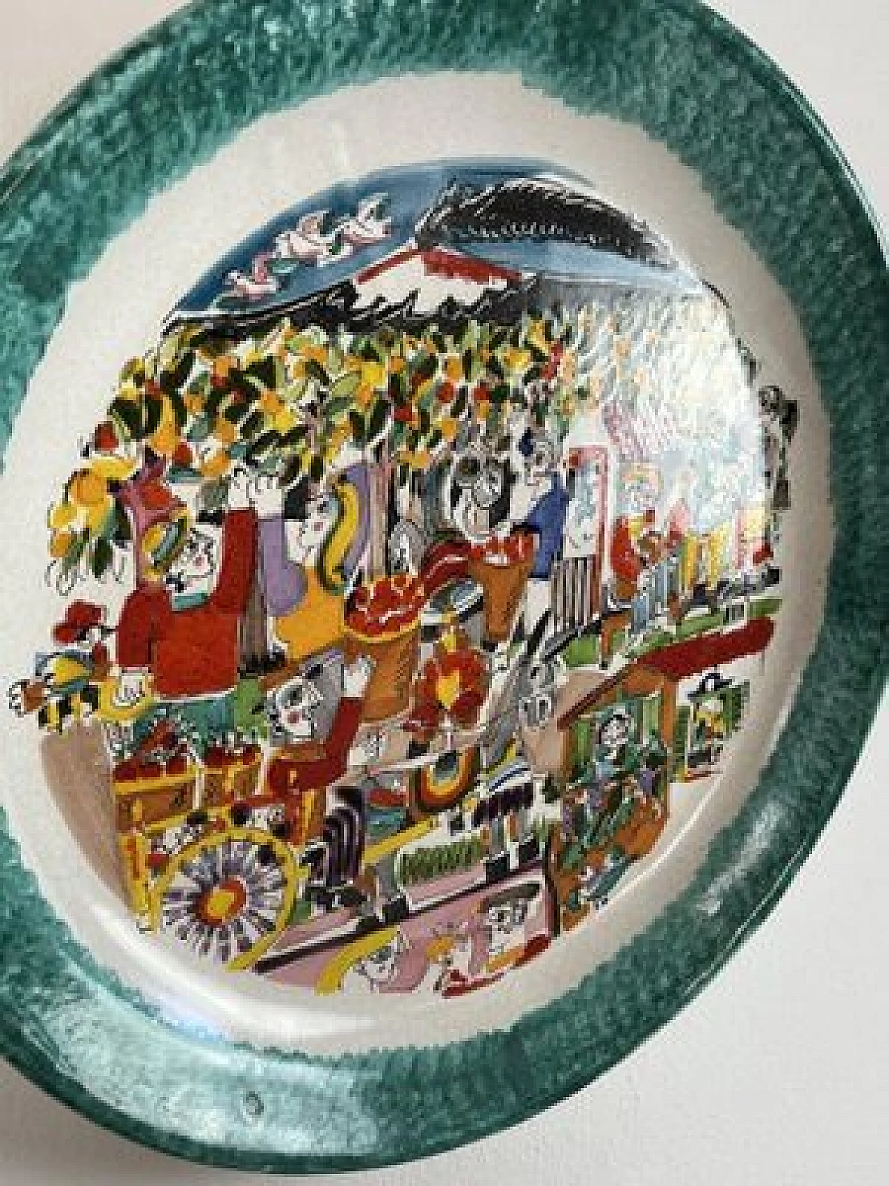 Ceramic plate by De Simone, 1960s 9