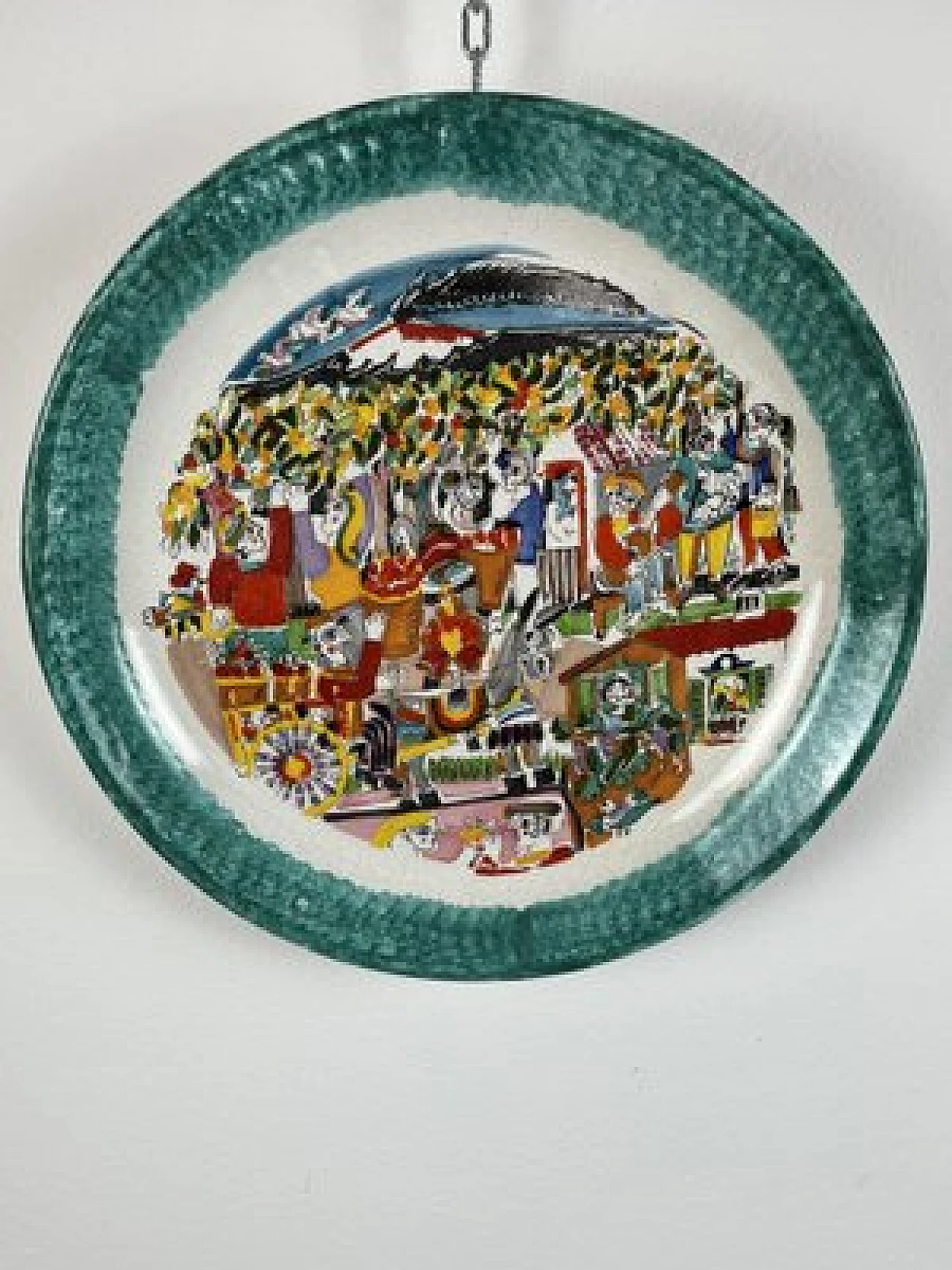 Ceramic plate by De Simone, 1960s 11