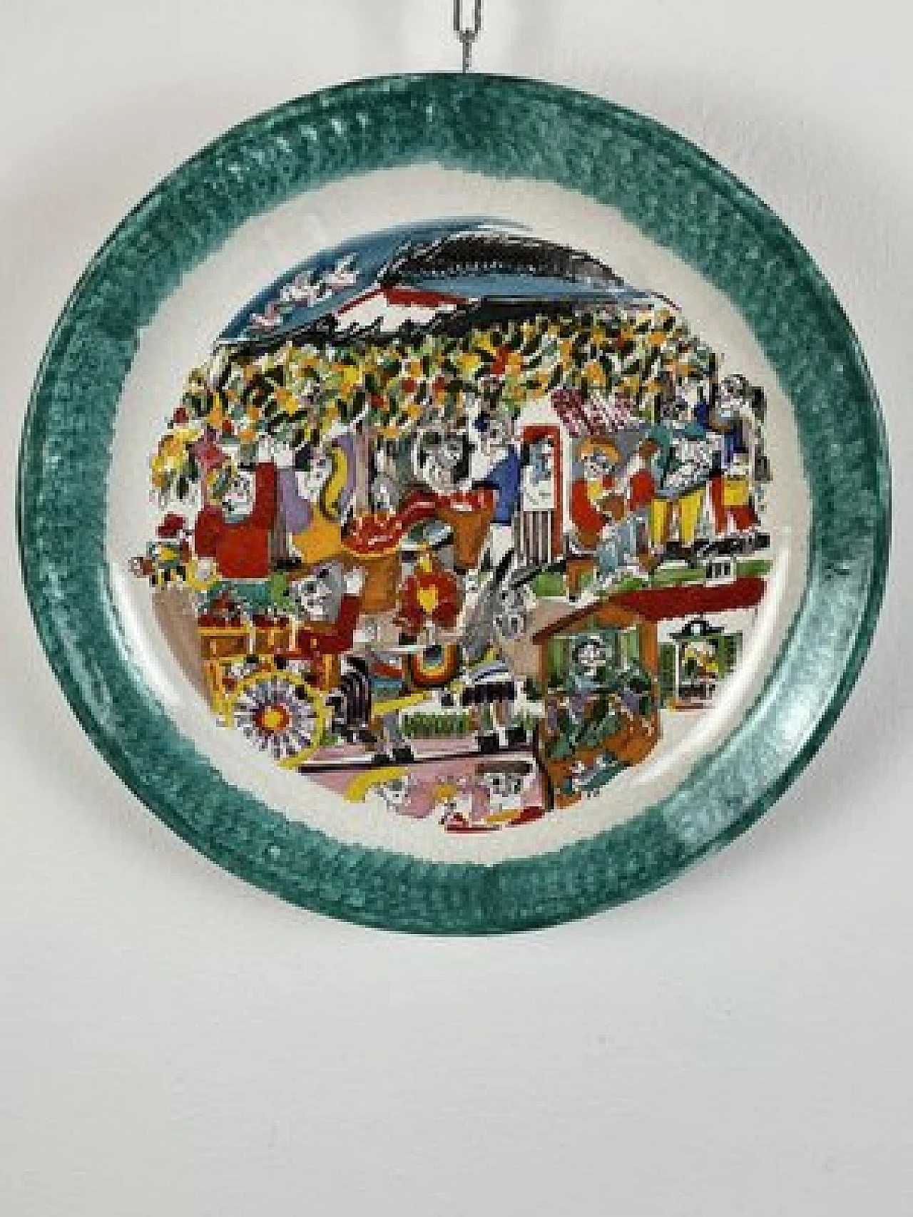 Ceramic plate by De Simone, 1960s 14