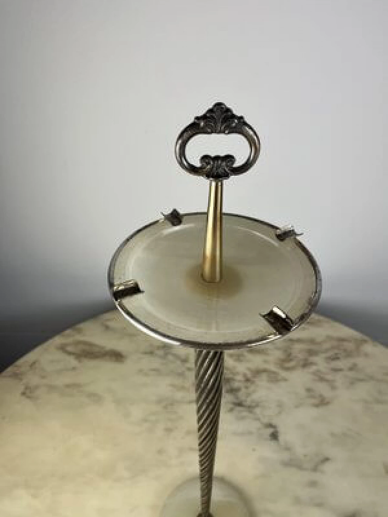 Brass floor ashtray, 1960s 5