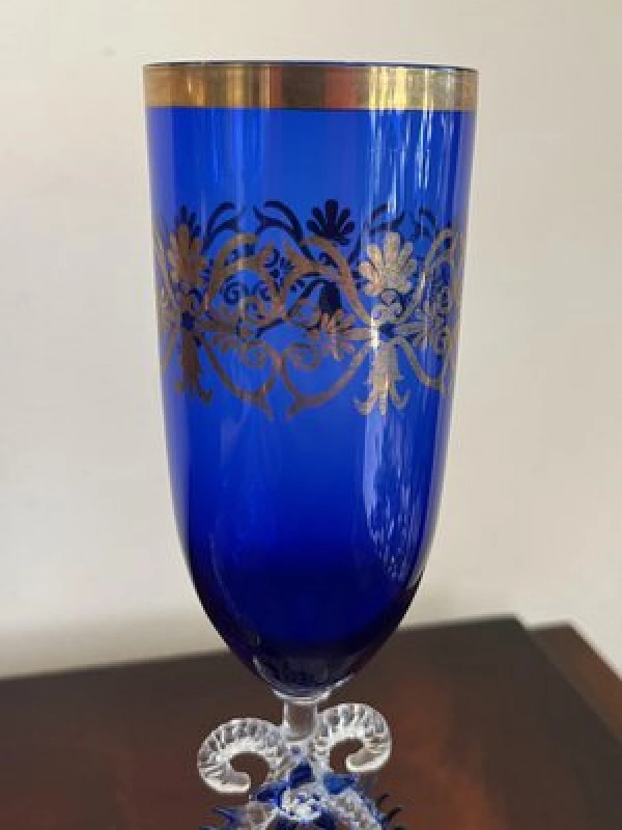 Pair of Murano glass flutes, 1980s 6