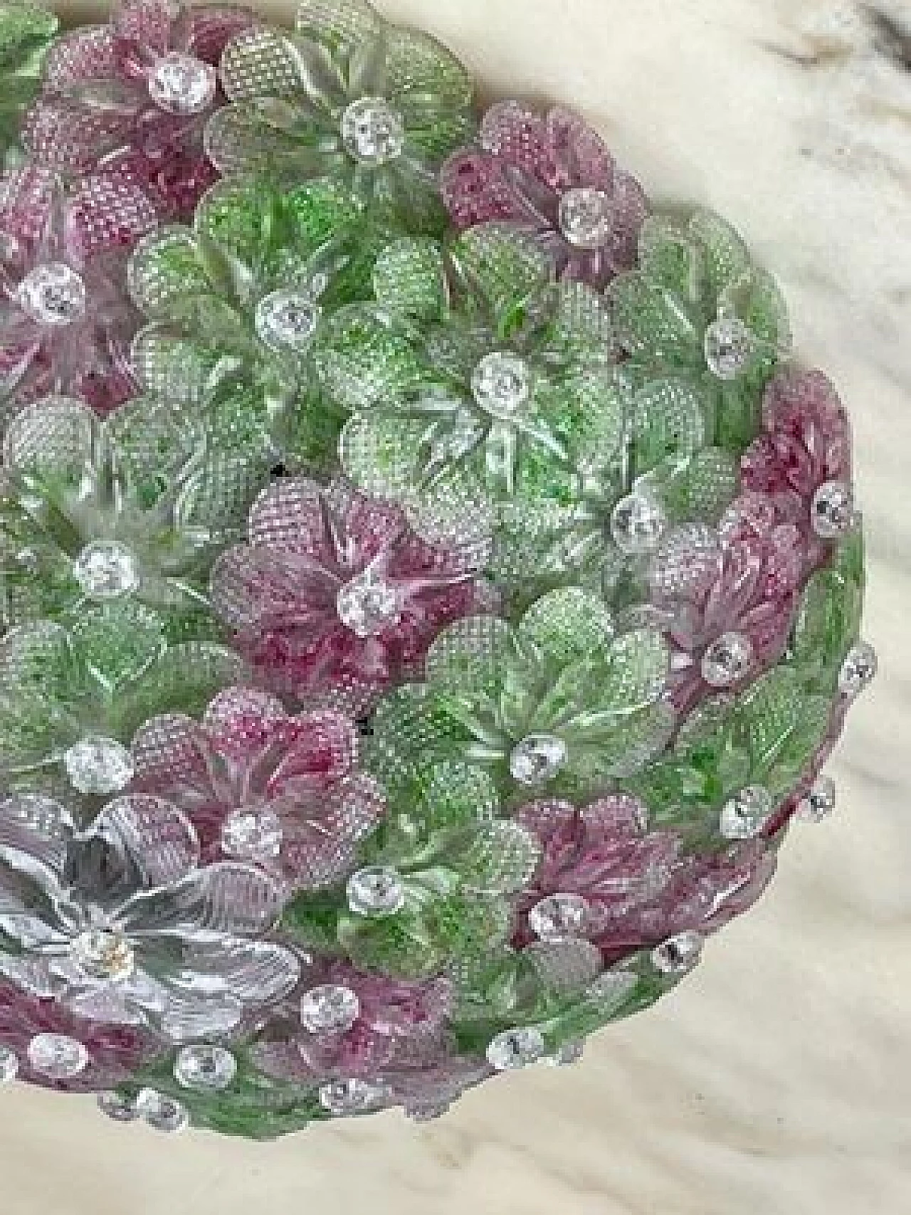 Murano glass ceiling lamp in the style of Archimede Seguso, 1960s 2