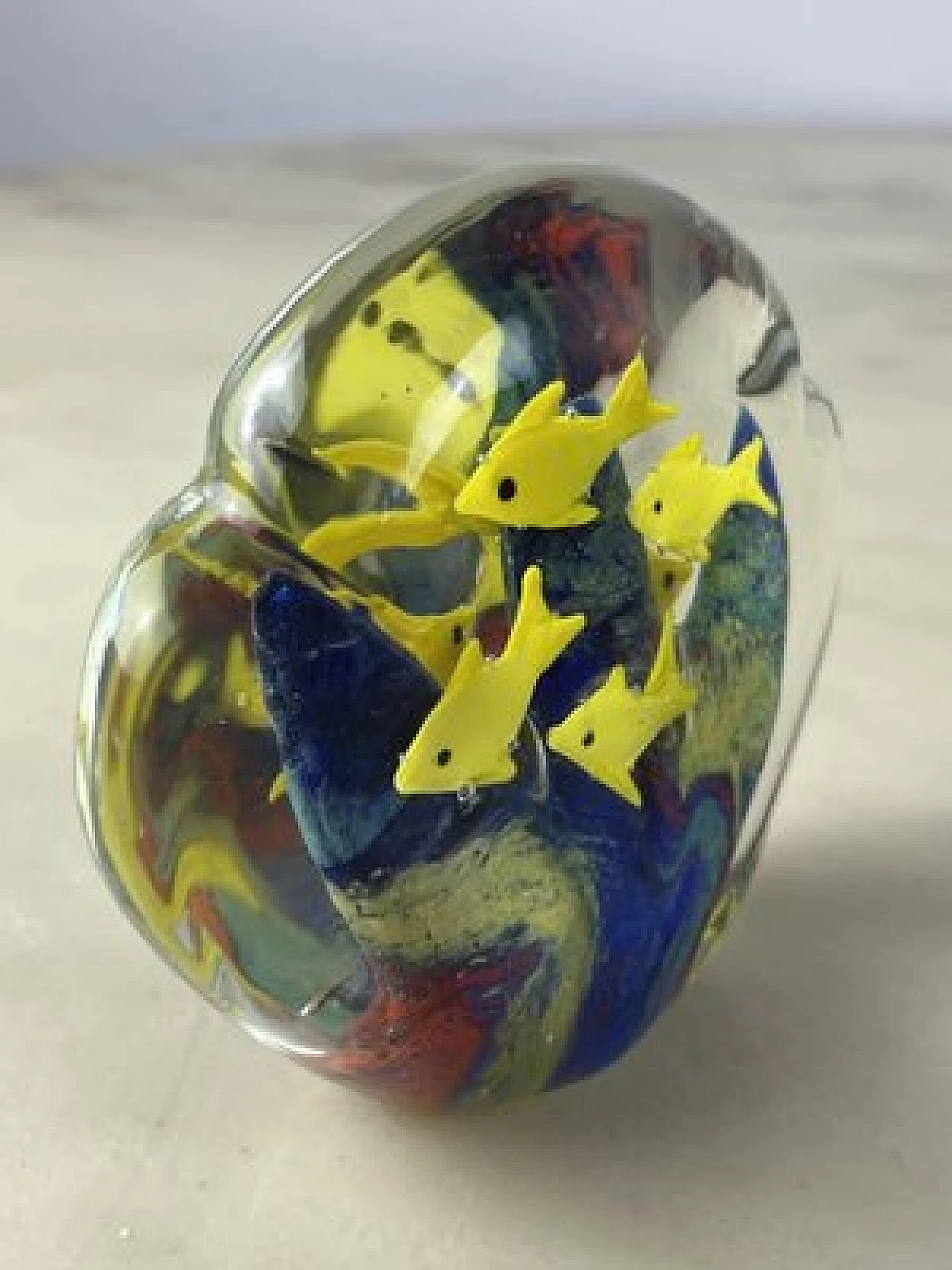 Coloured Murano glass paperweight, 1970s 6