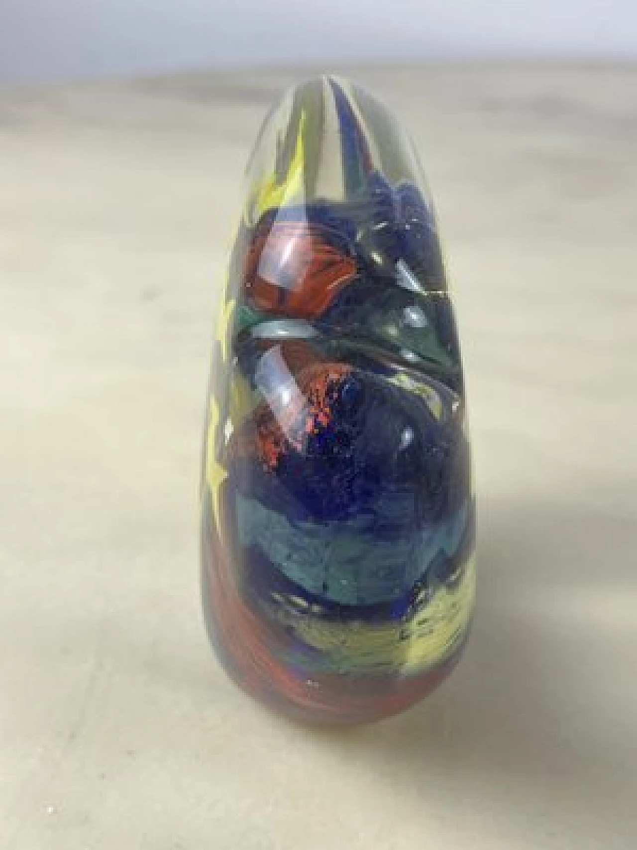 Coloured Murano glass paperweight, 1970s 7