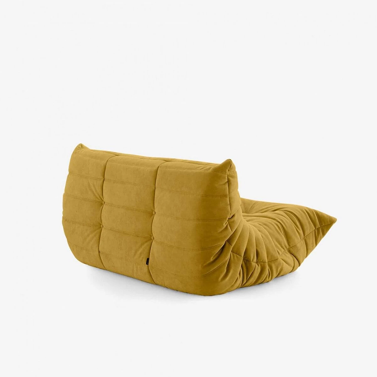 Togo Alcantara Curry two-seater sofa by Michel Ducaroy for Ligne Roset 3