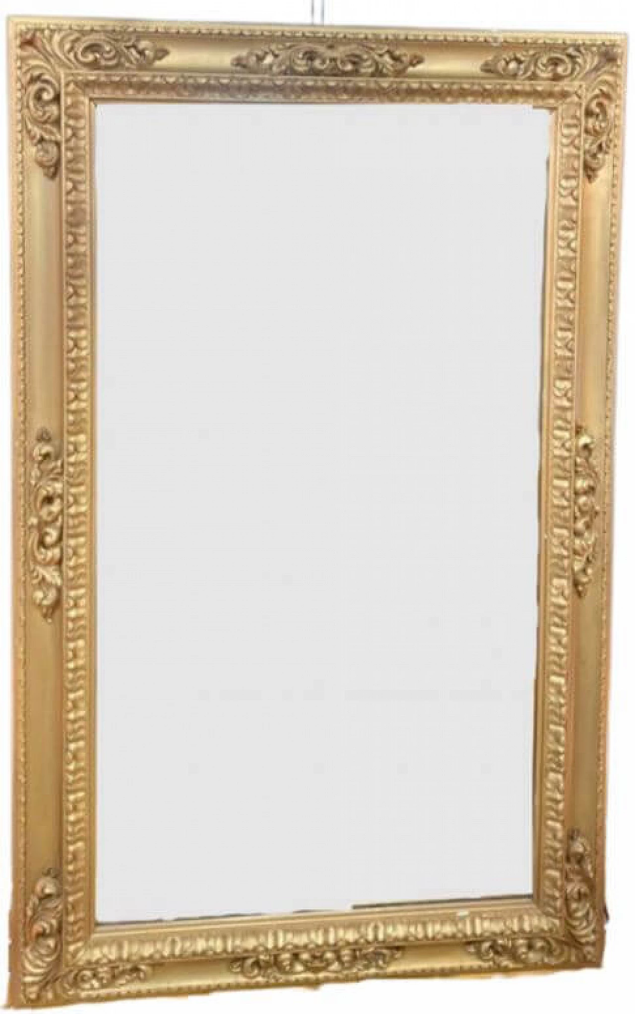 Victorian-style mirror in bevelled gilt wood, 1920s 1