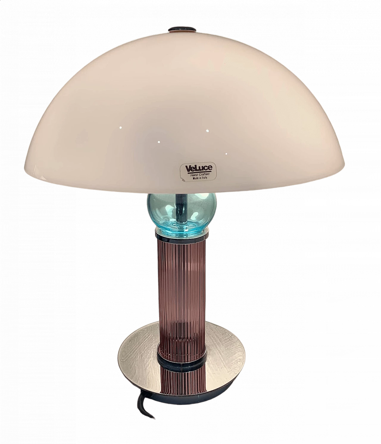 Murano glass table lamp by VeArt Veluce, 1980s 7