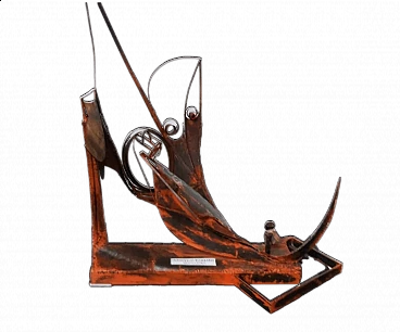 Francesco Bombardi, patinated iron sculpture