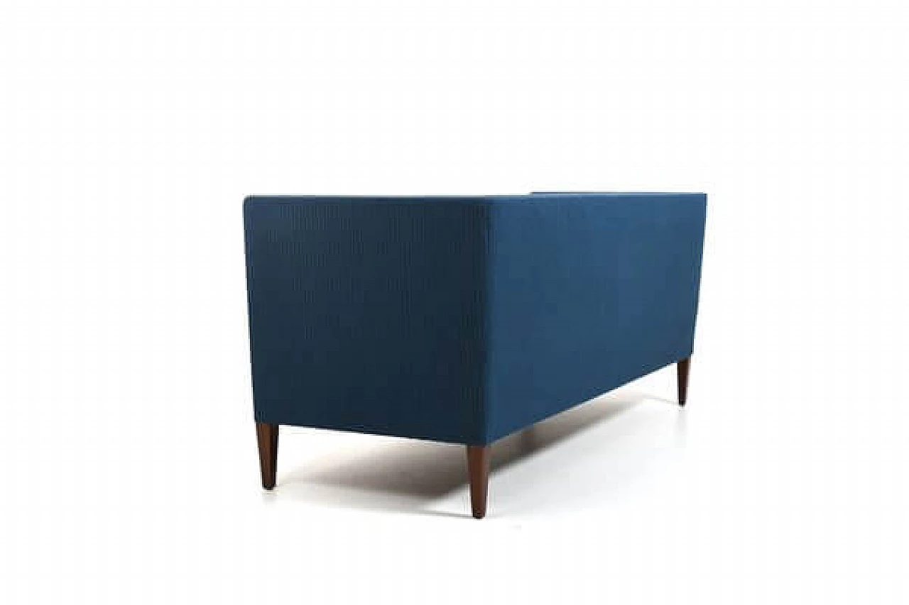 Blue fabric three-seater sofa by Frits Henningsen, 1930s 8