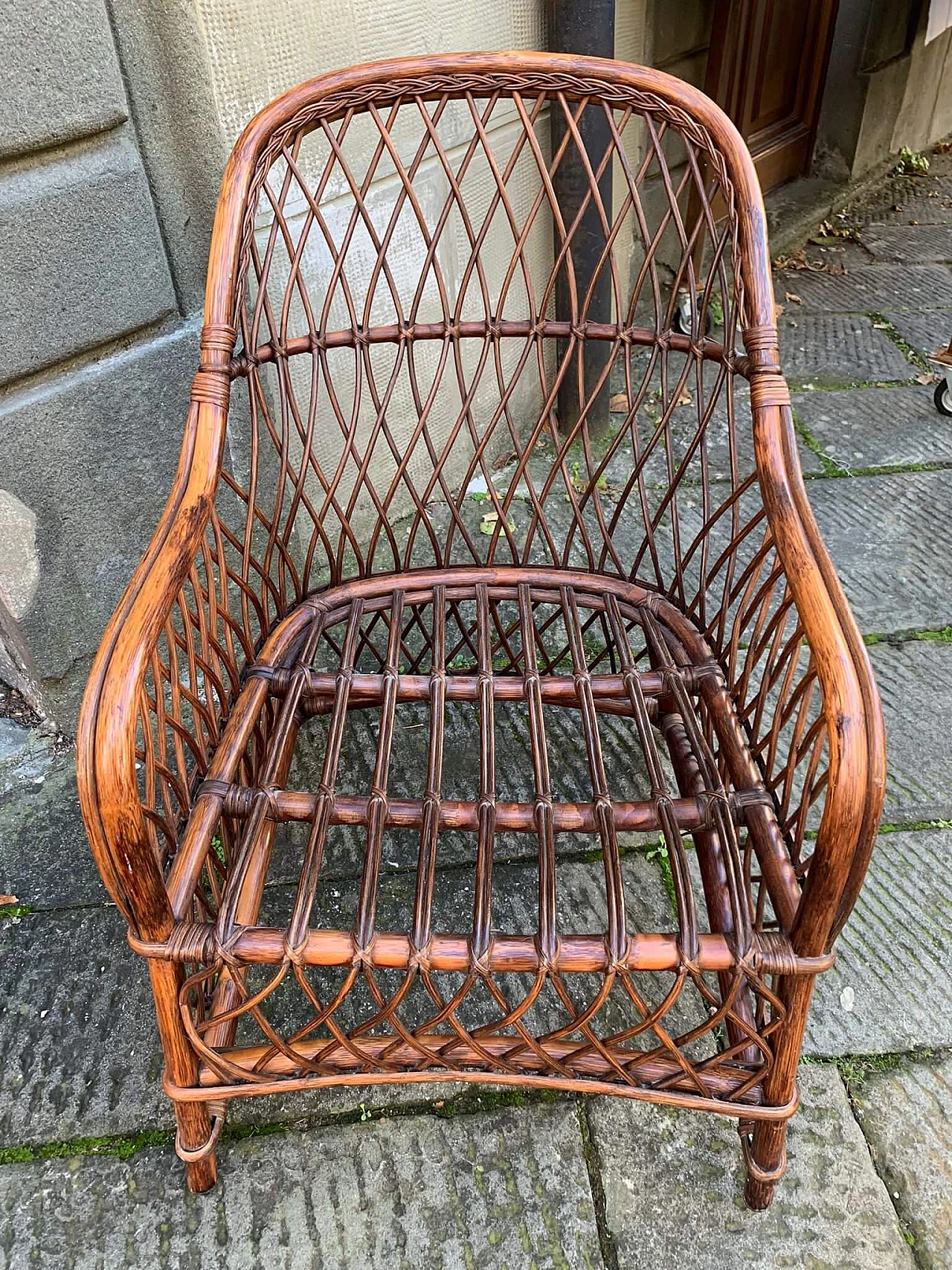 Wicker armchair, 1960s 2