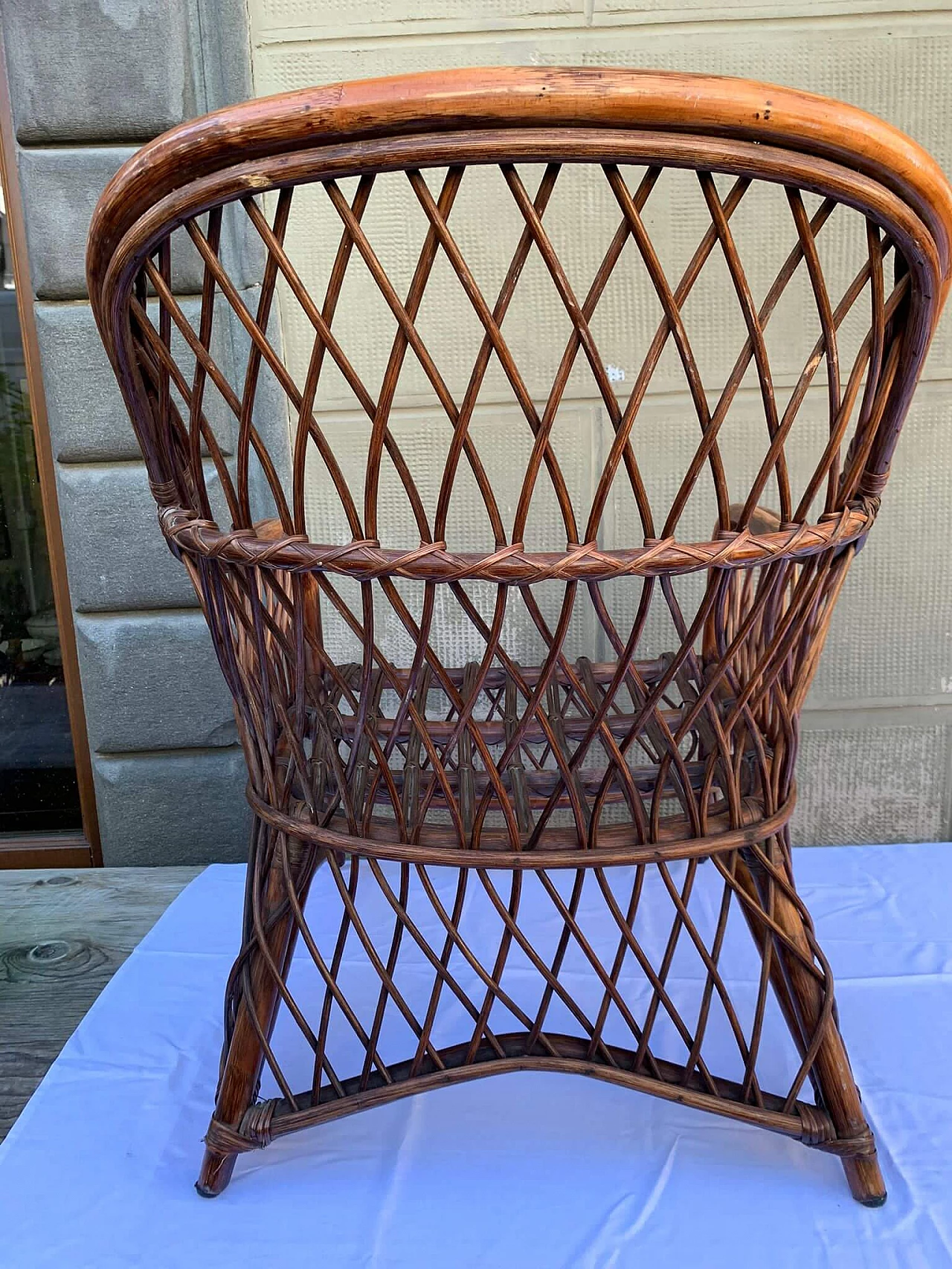 Wicker armchair, 1960s 3