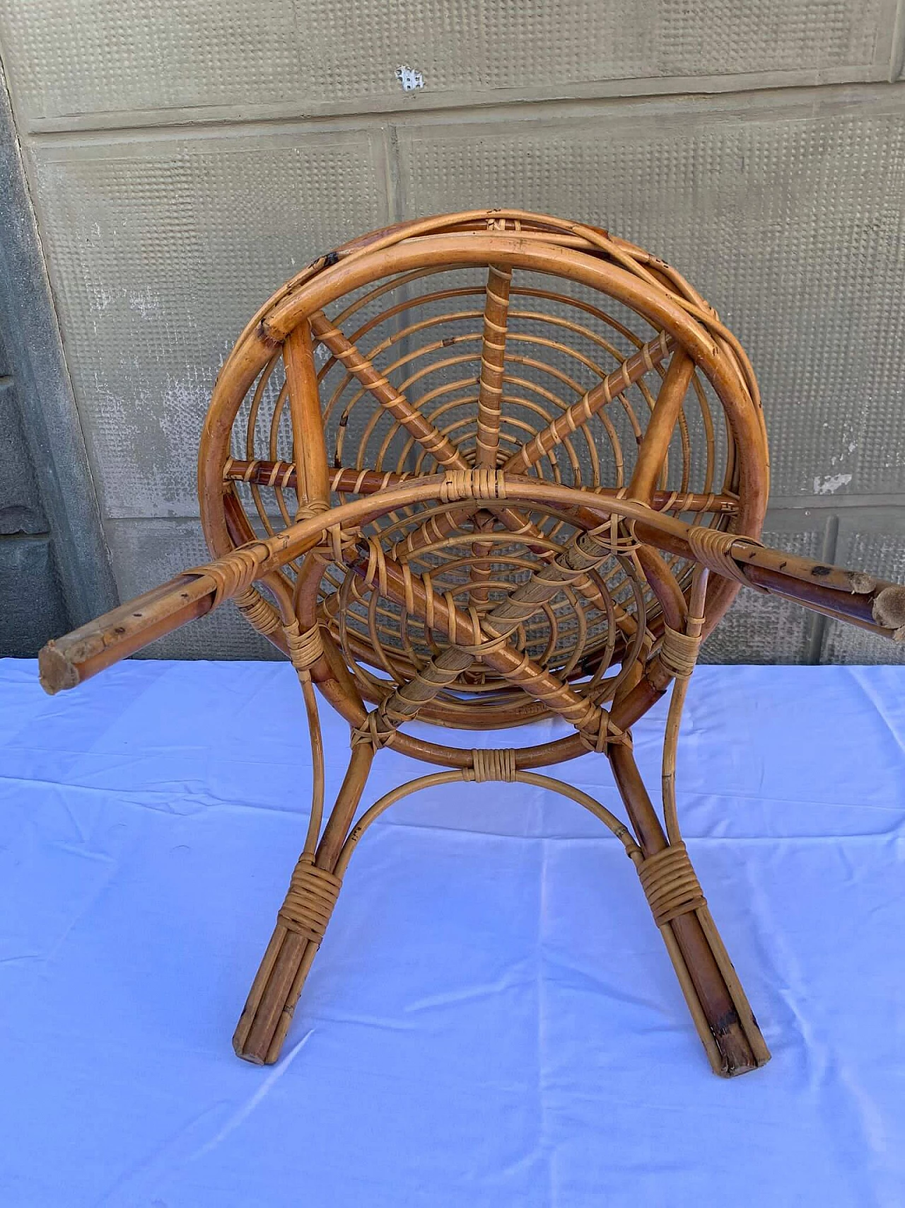 Bamboo and rattan coffee table, 1960s 2