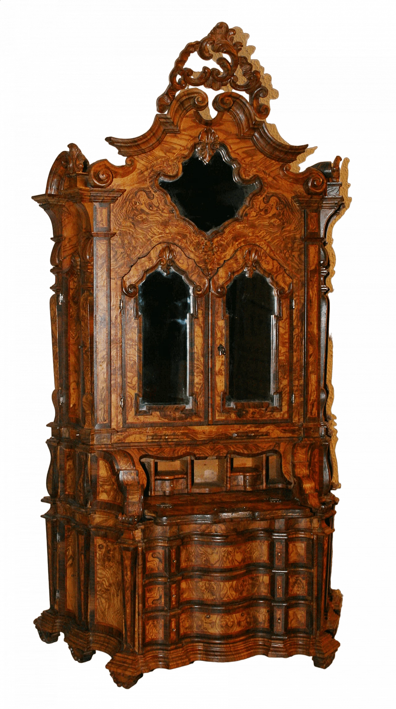 Modellino di trumeau stile Barocco Veneziano in legno 11