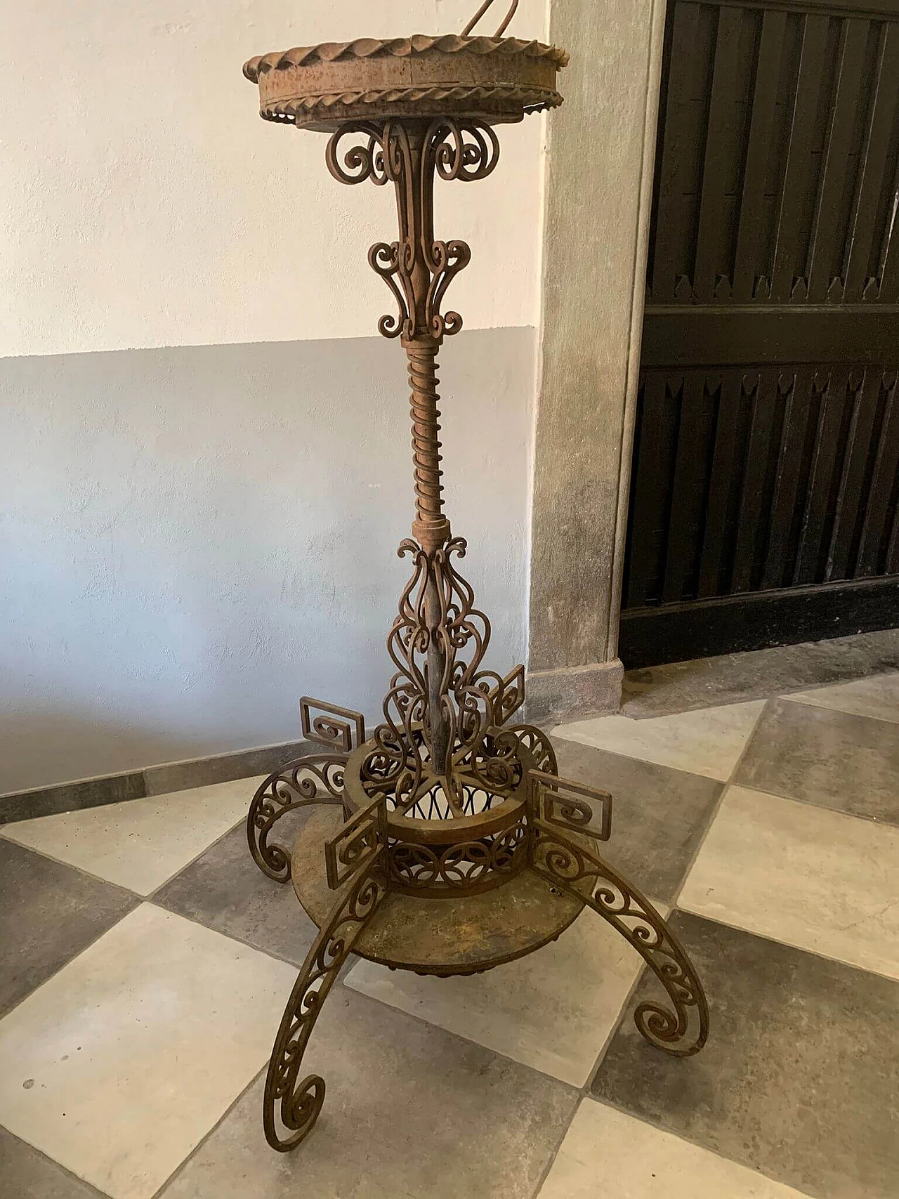 Iron chandelier, late 19th century 2