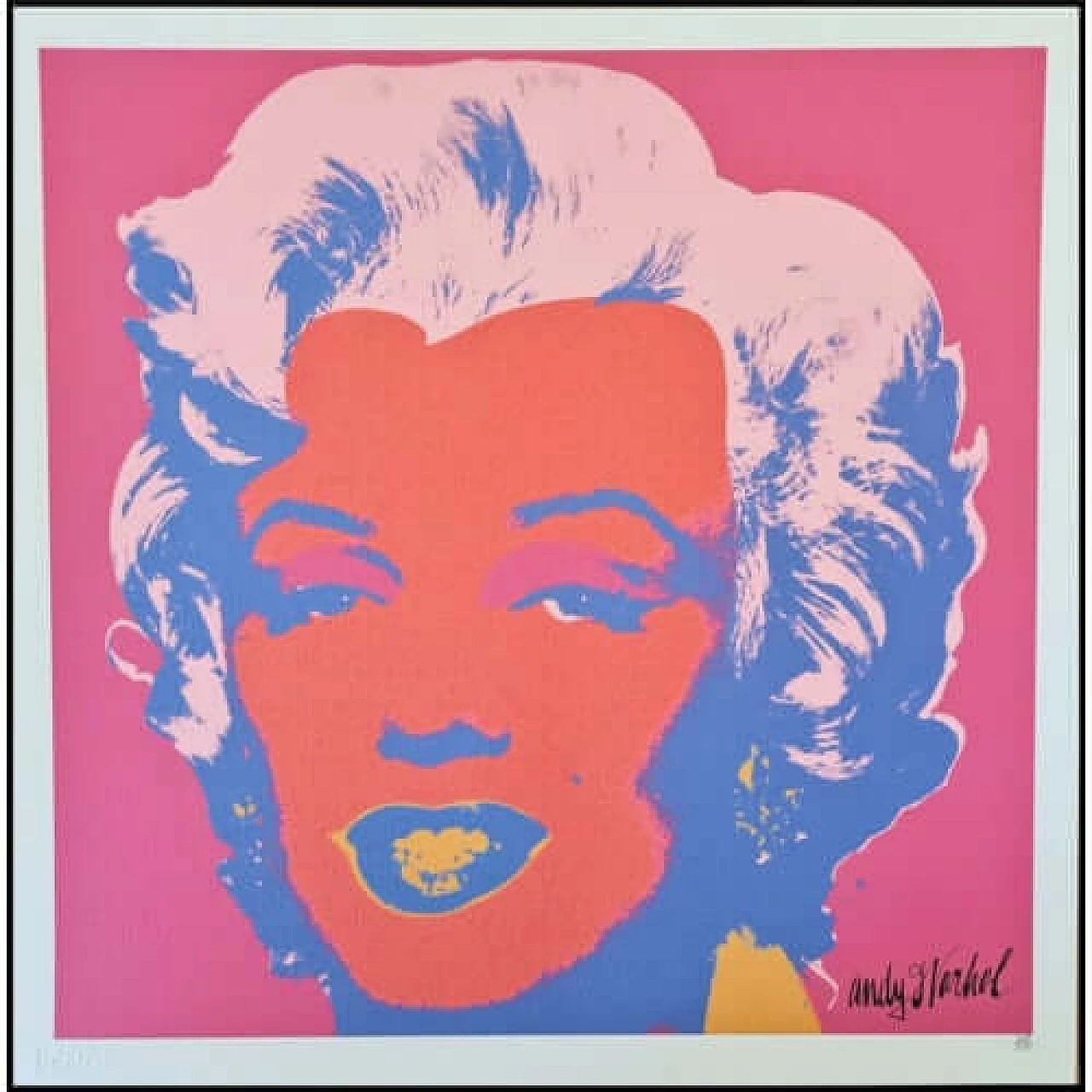 After Andy Warhol, Marilyn Monroe, pink lithograph, 1990s 8